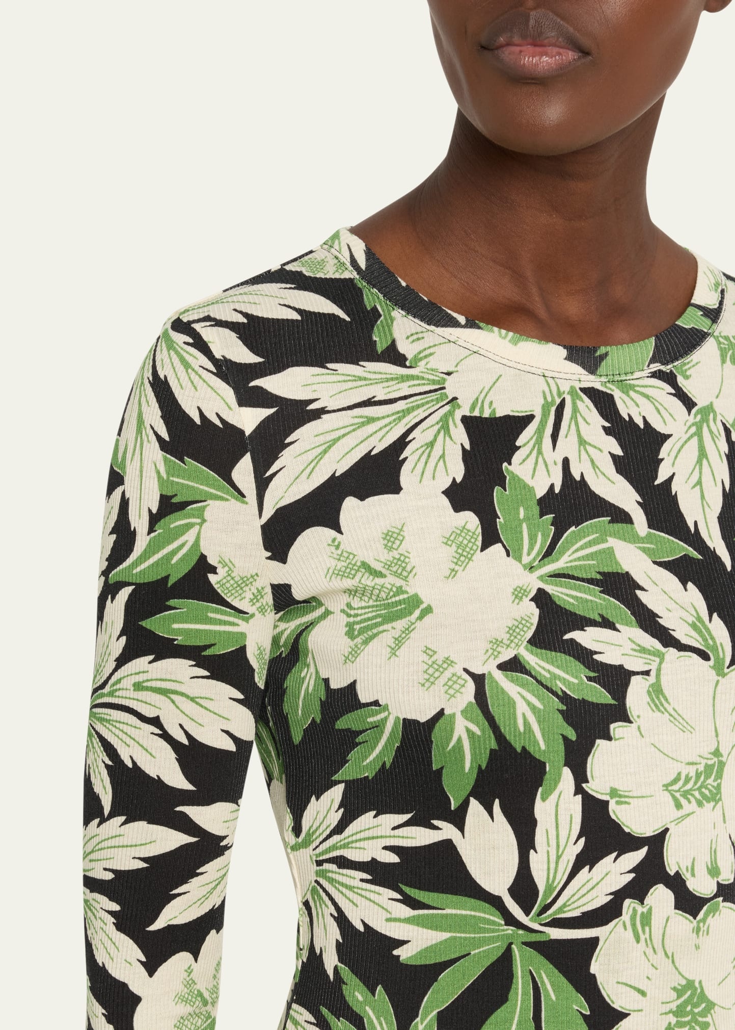 Floral Printed Mesh Tube Dress - 5