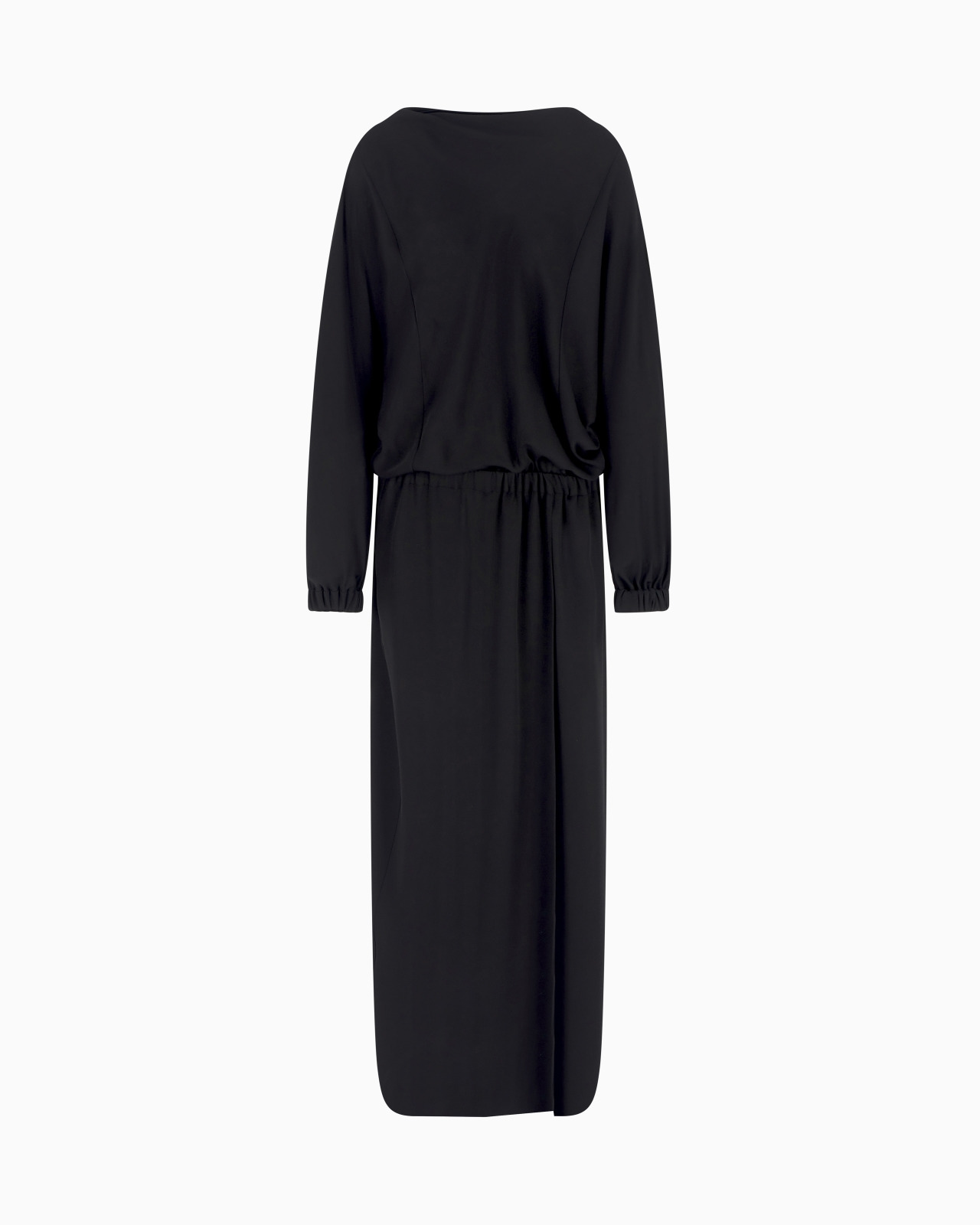 LONG TRIPLE SILK GEORGETTE DRESS - 1