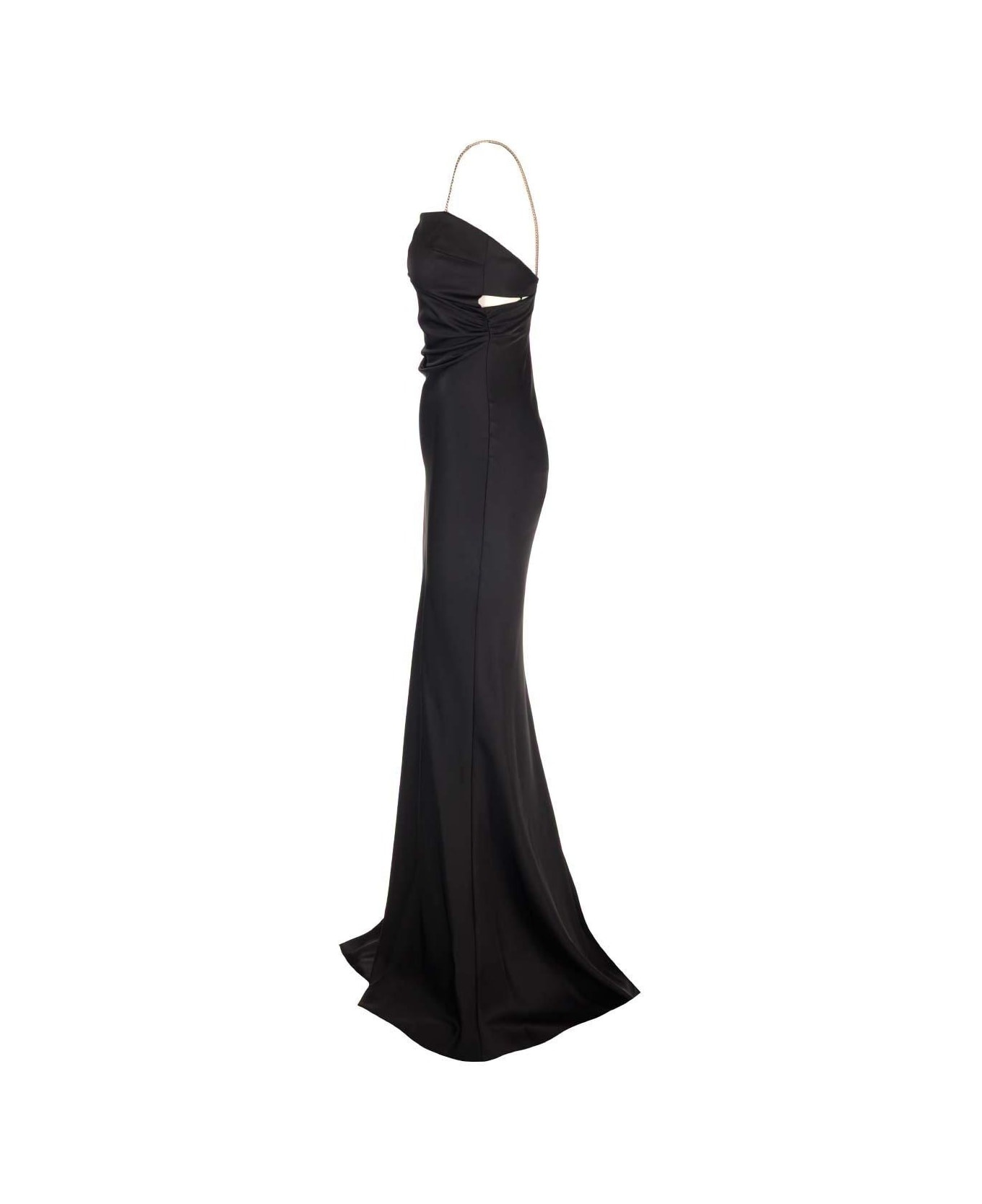 Cut-out Detailed Flared Sleeveless Dress - 3