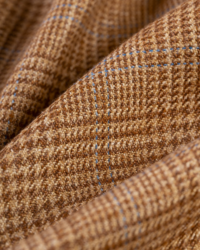 MADE-IN-USA LIGHT BROWN PRINCE OF WALES SPORT COAT 3