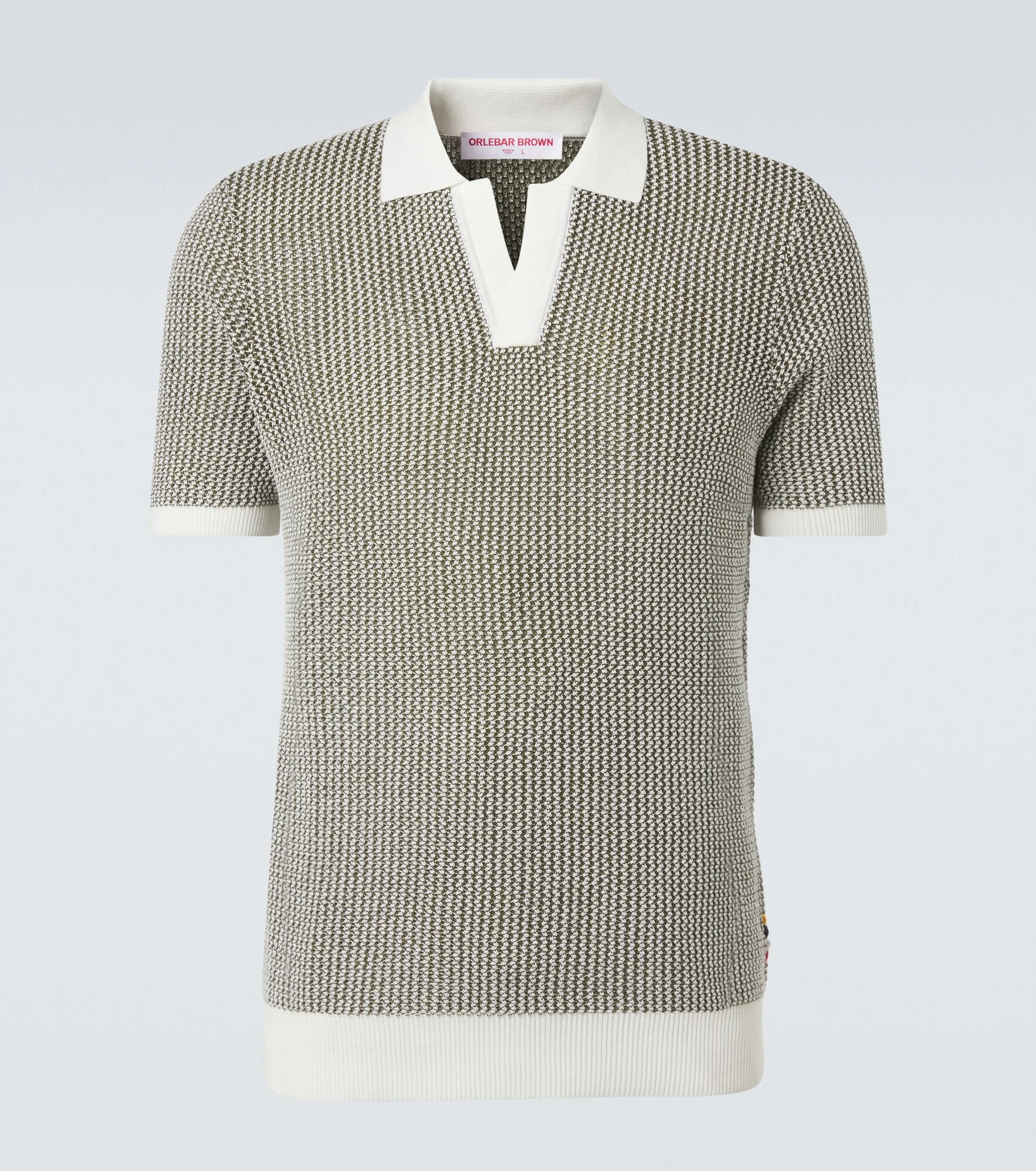 Horton crochet cotton polo sweater - 1