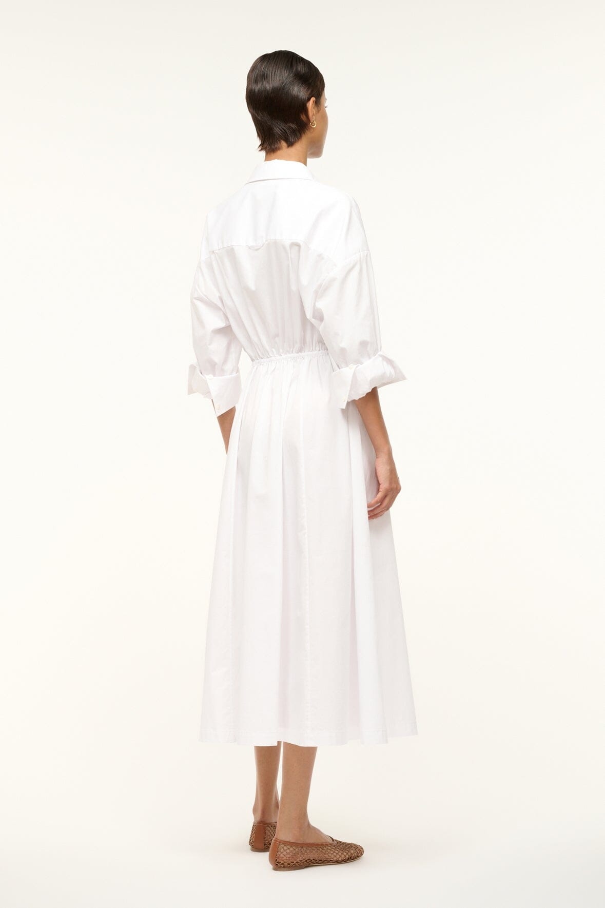 STAUD LISA DRESS WHITE - 5