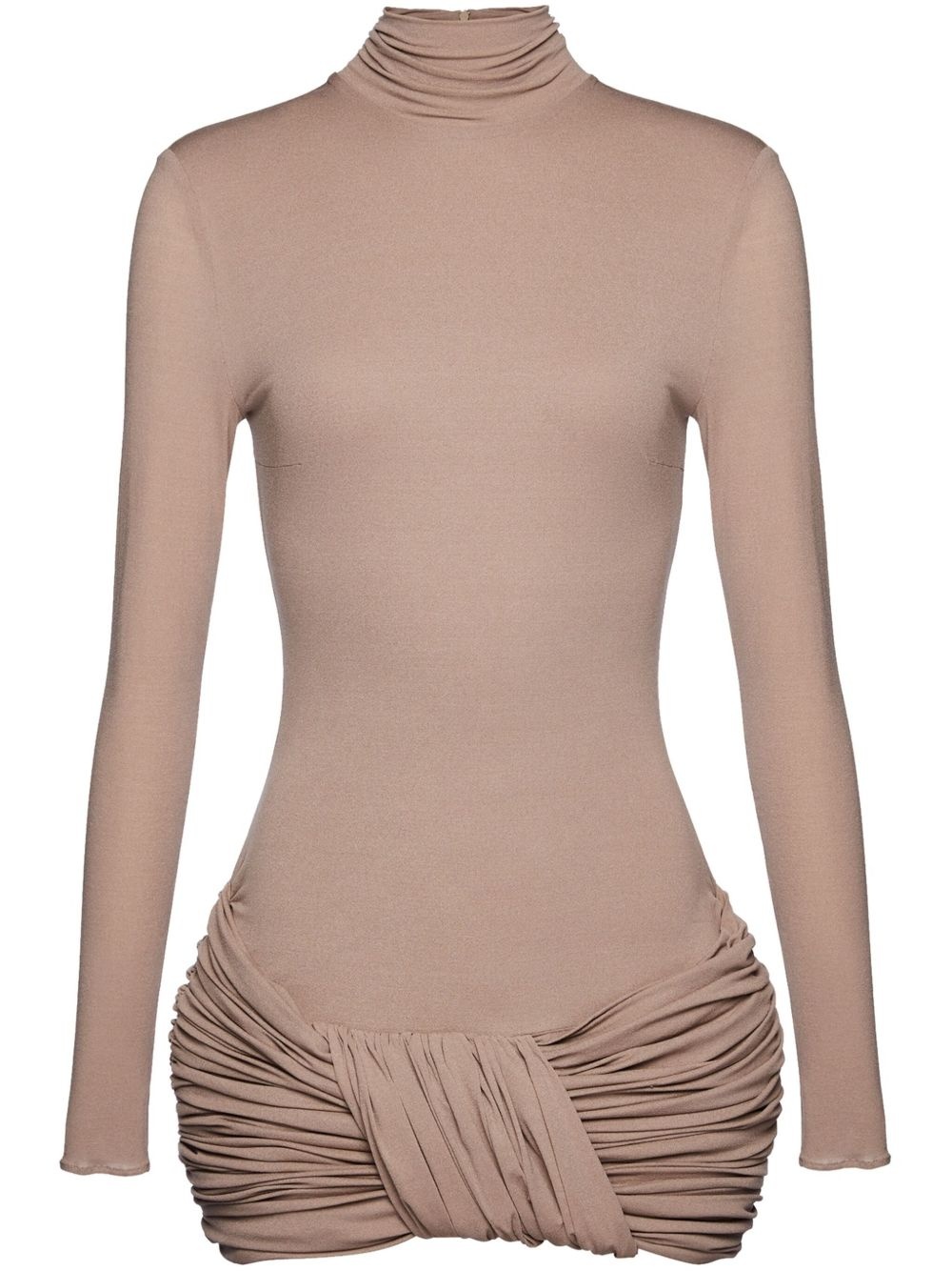 ruched-detail bodycon dress - 1