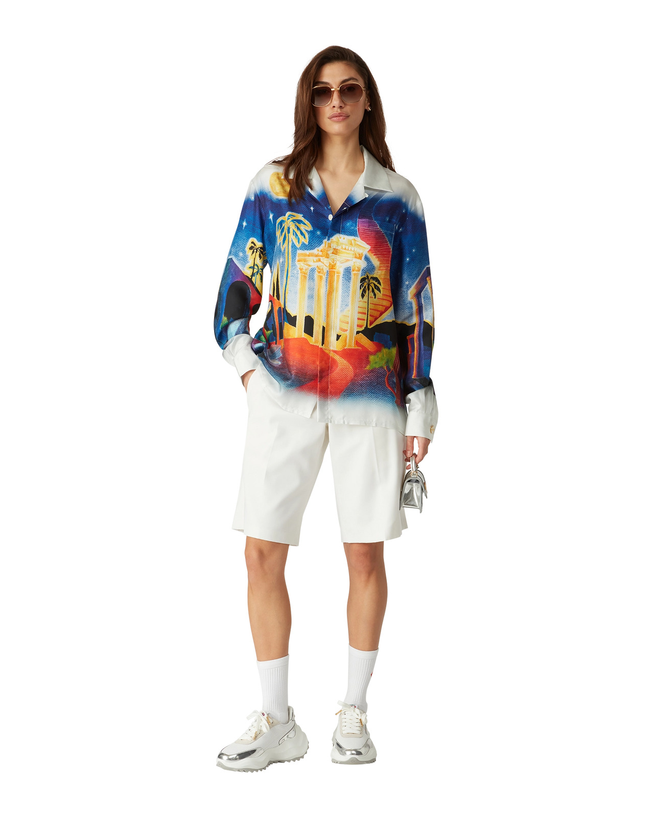CASABLANCA Midnight Acropolis Silk Shirt | Casablanca Paris