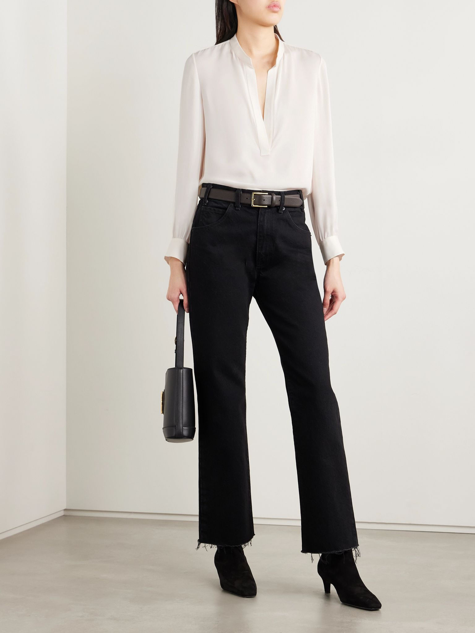 Montaine silk-georgette blouse Ivory - 2