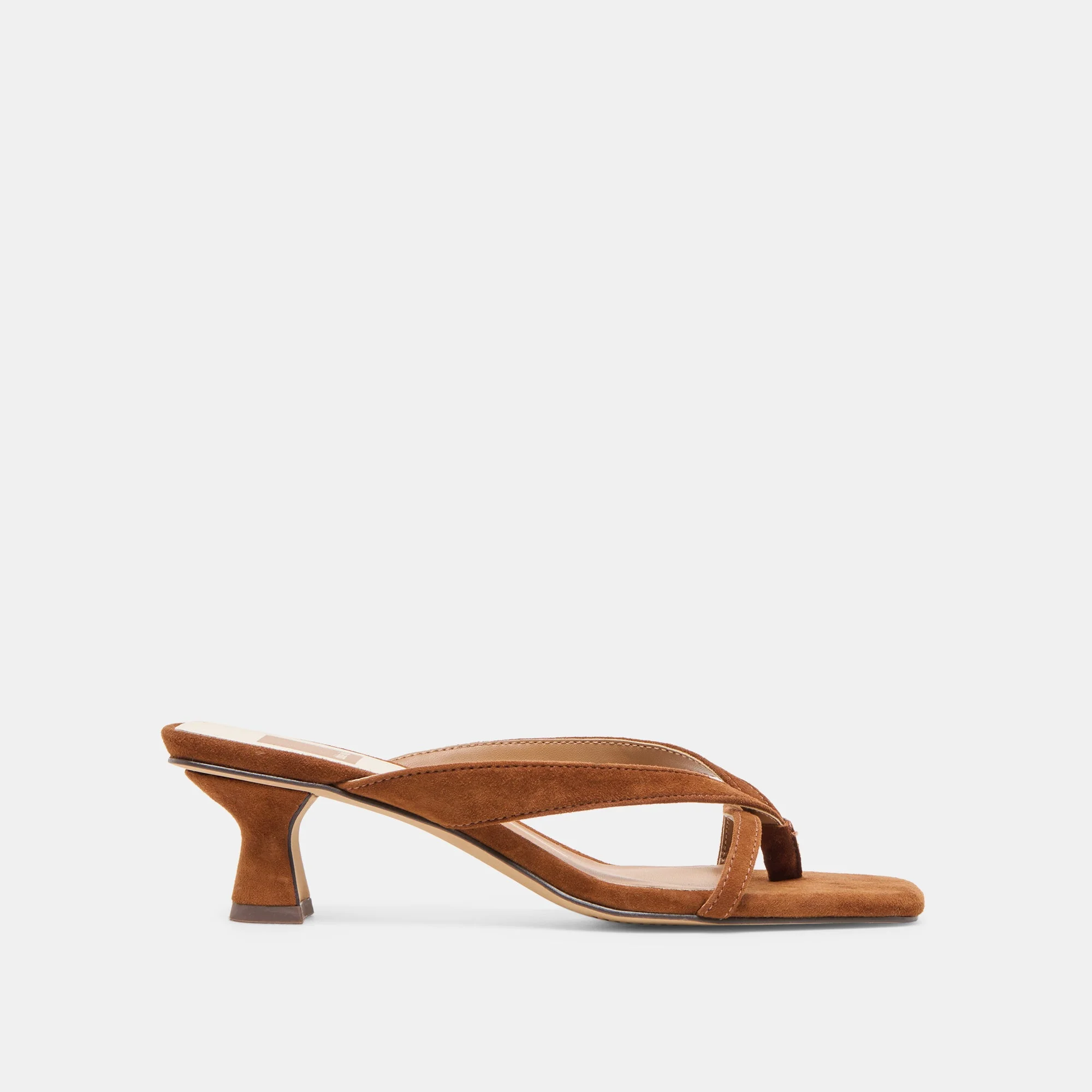 BREVEL HEELS DK BROWN SUEDE - 1