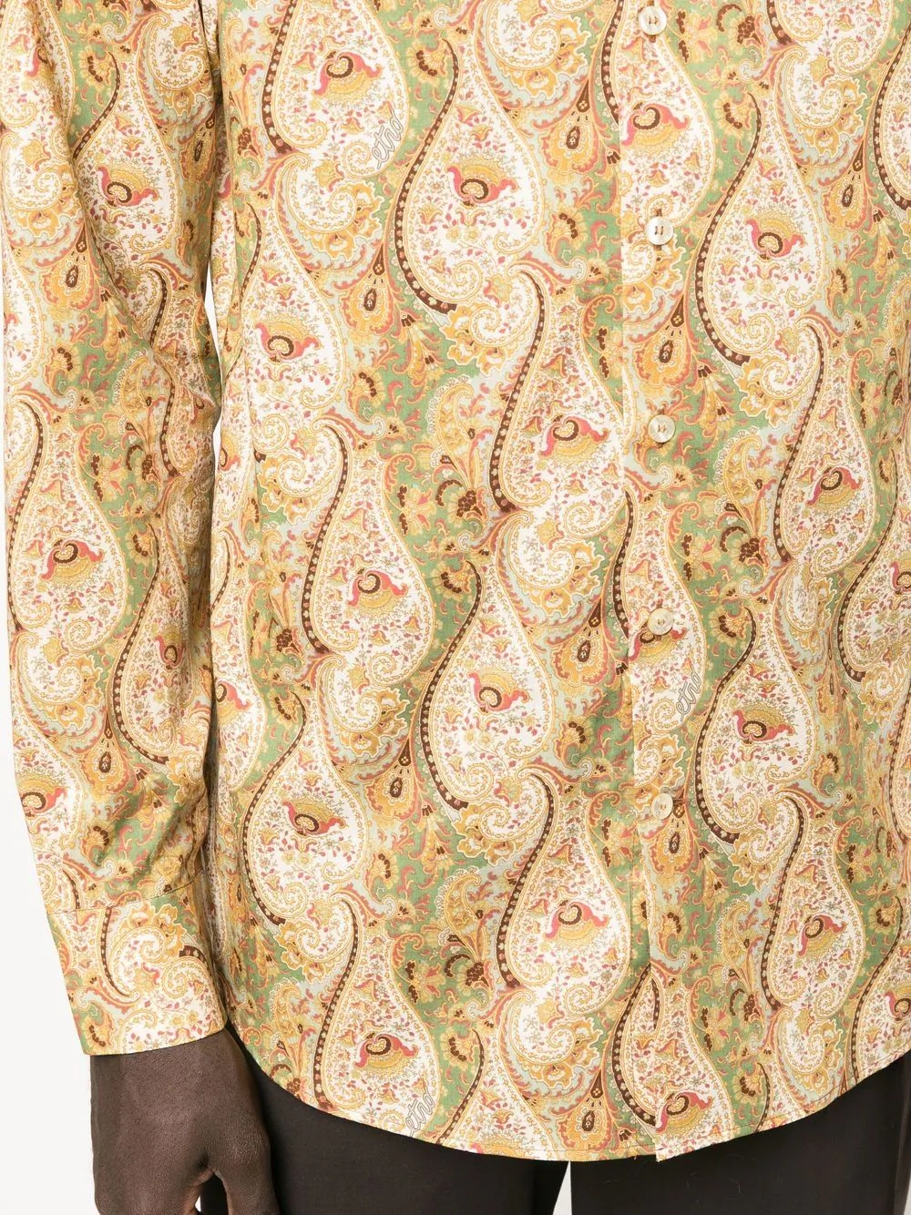 paisley-print cotton shirt - 5