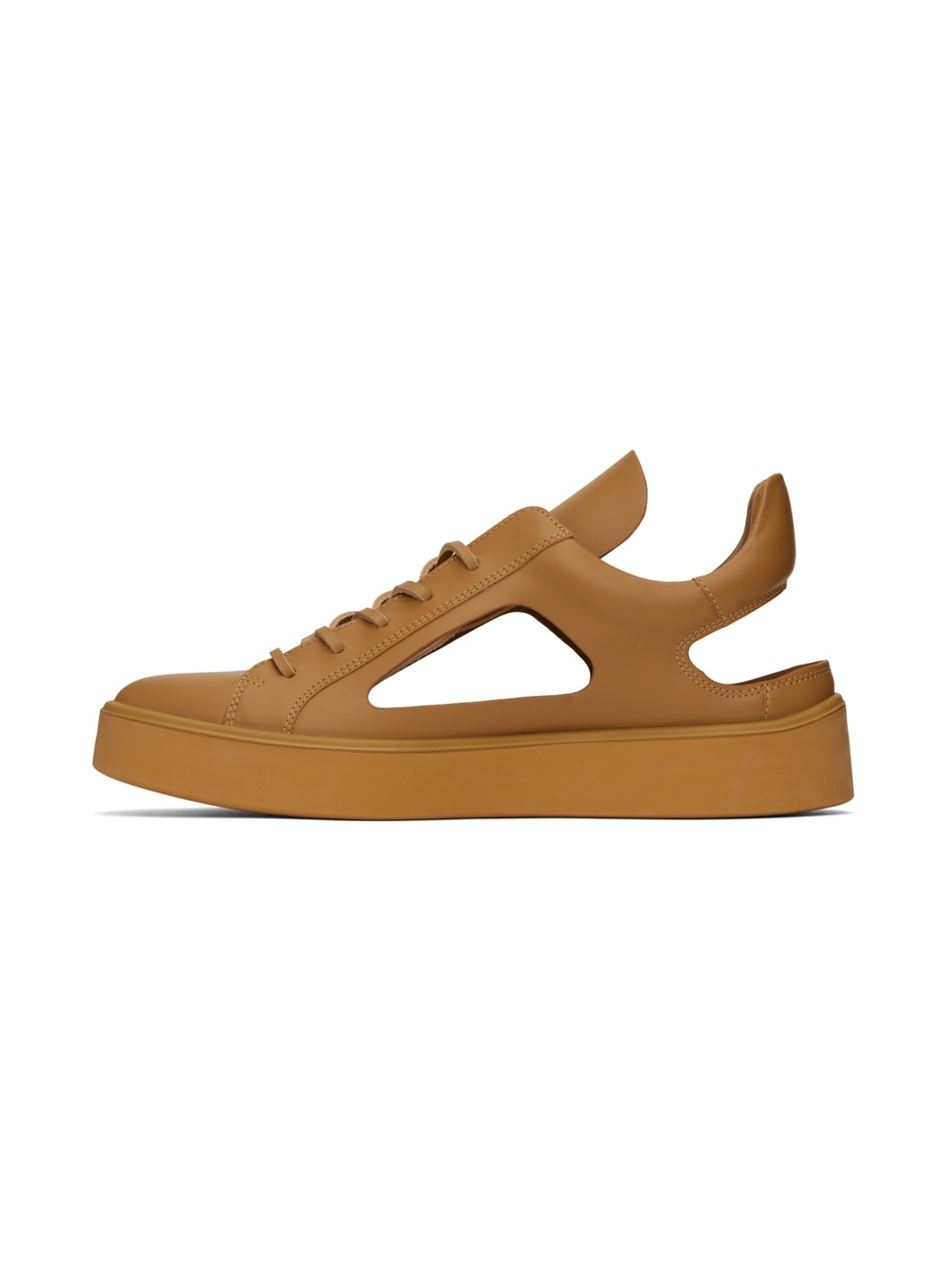 Tan Kostas Murkudis Edition Cutout Sneakers - 3