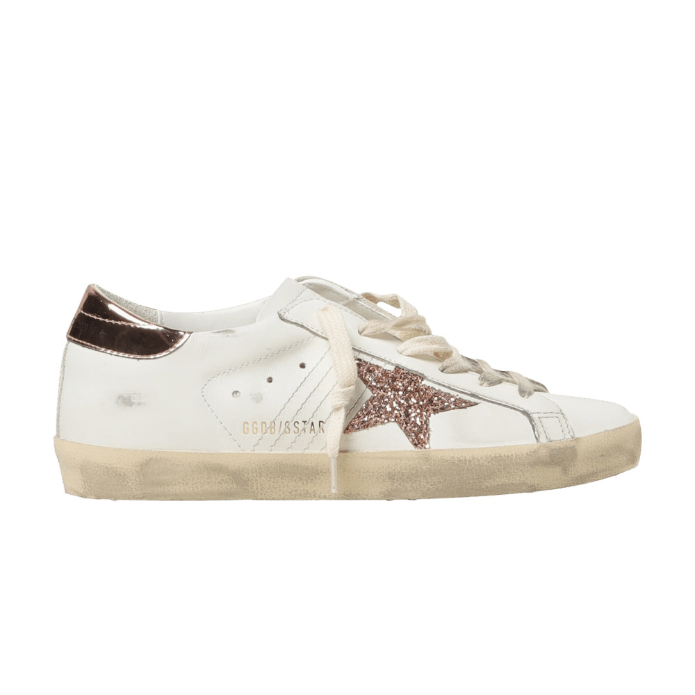 Golden Goose Wmns Superstar 'White Peach Pink Glitter' - 1