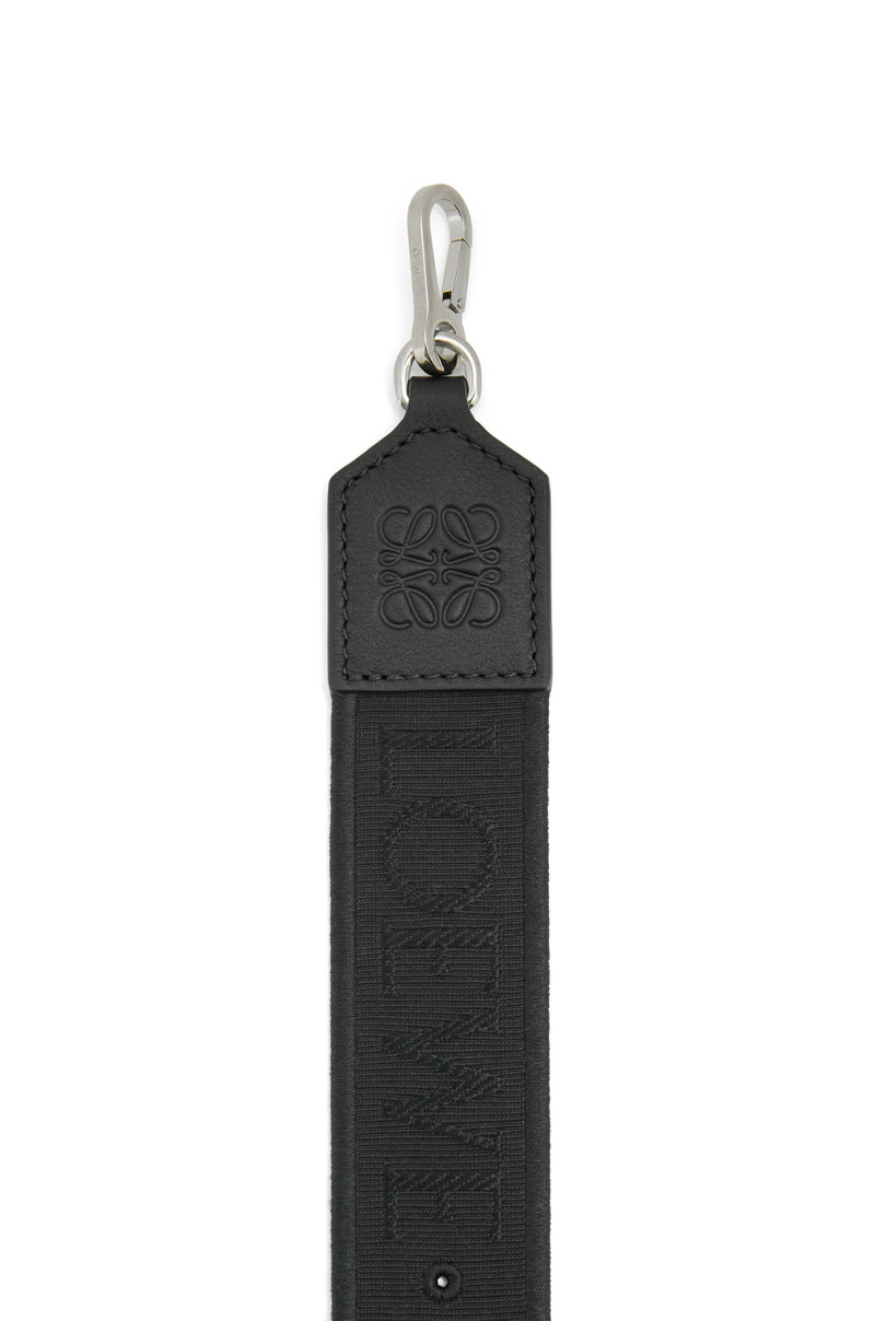 Loewe Anagram pin strap in jacquard and classic calfskin outlook