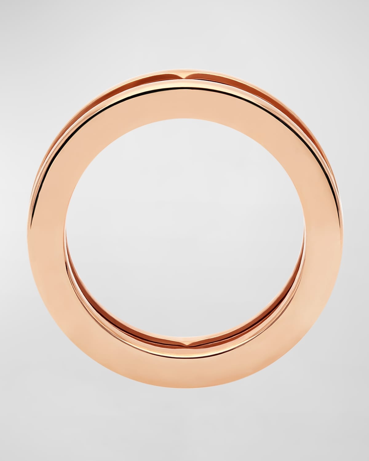 B.Zero1 Rose Gold 1-Band Logo Ring, EU 61 / US 9.5 - 4