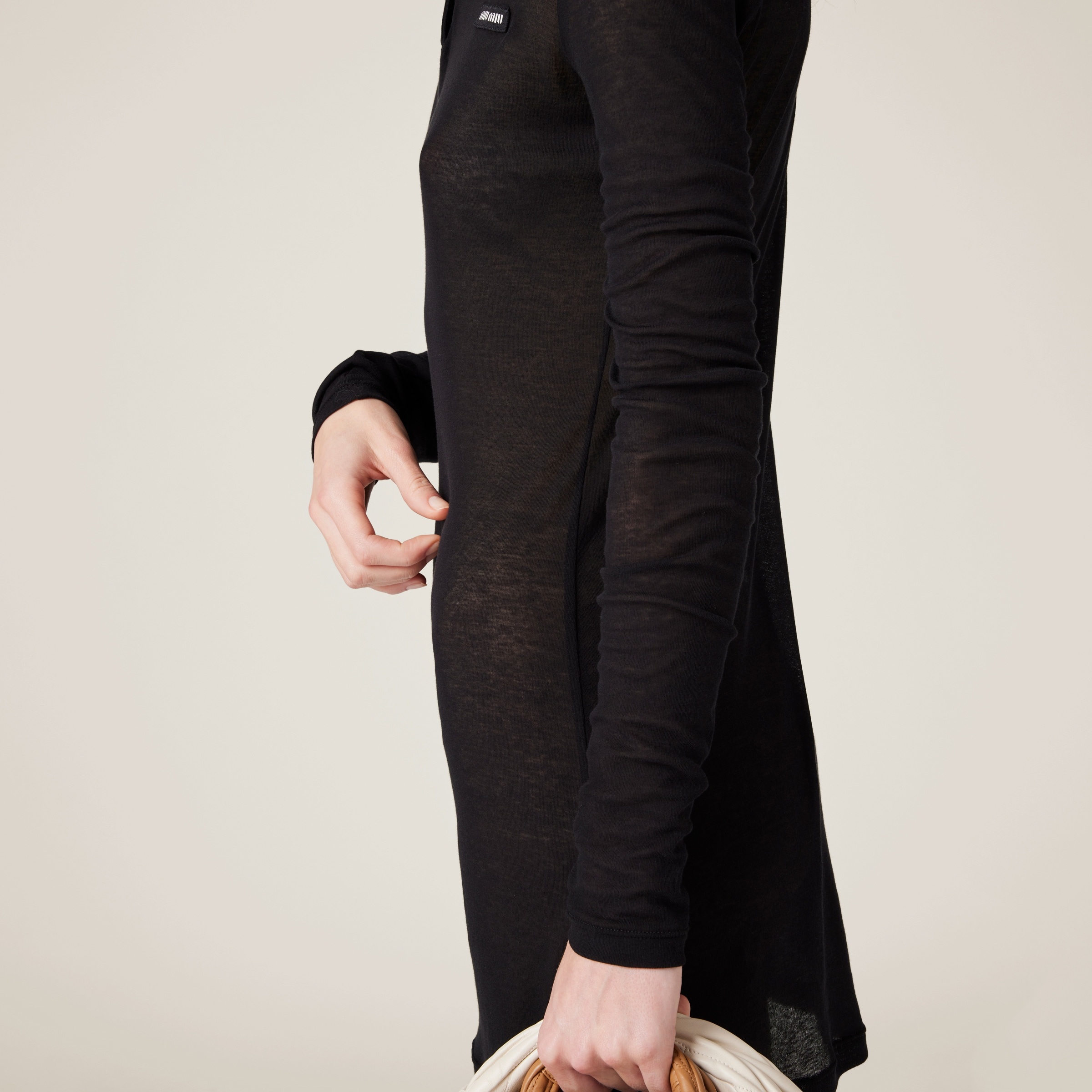 Ribbed jersey mini-dress - 4