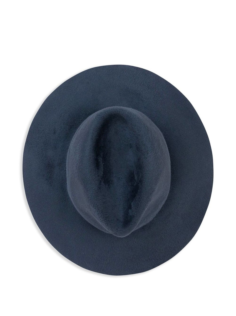 Loro Piana wide-brim fedora hat outlook
