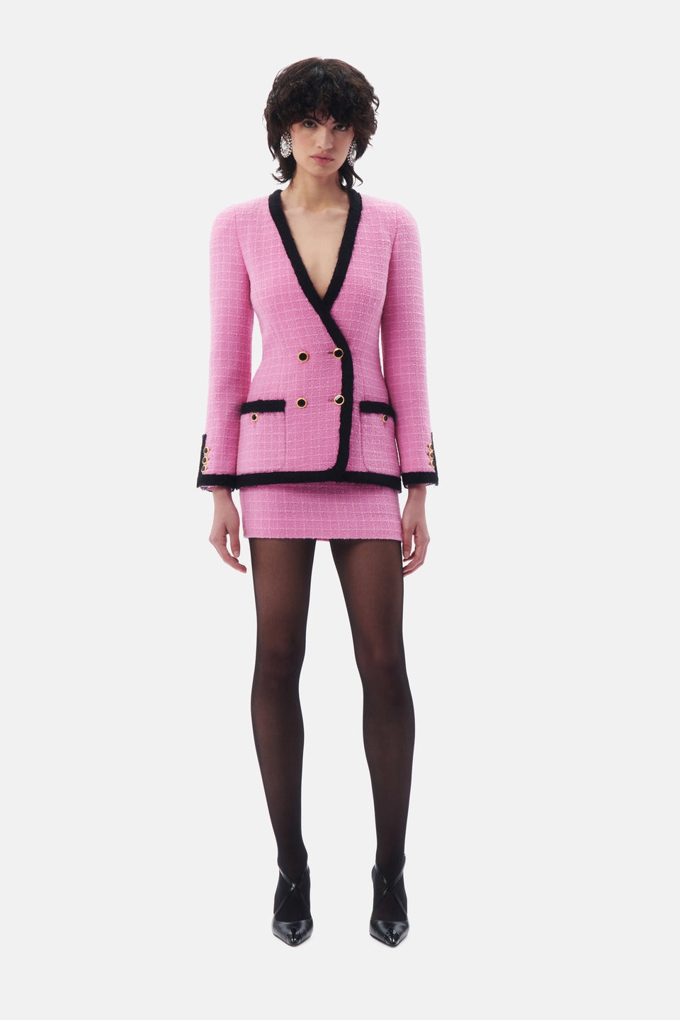 Check tweed jacket – Rosy luce