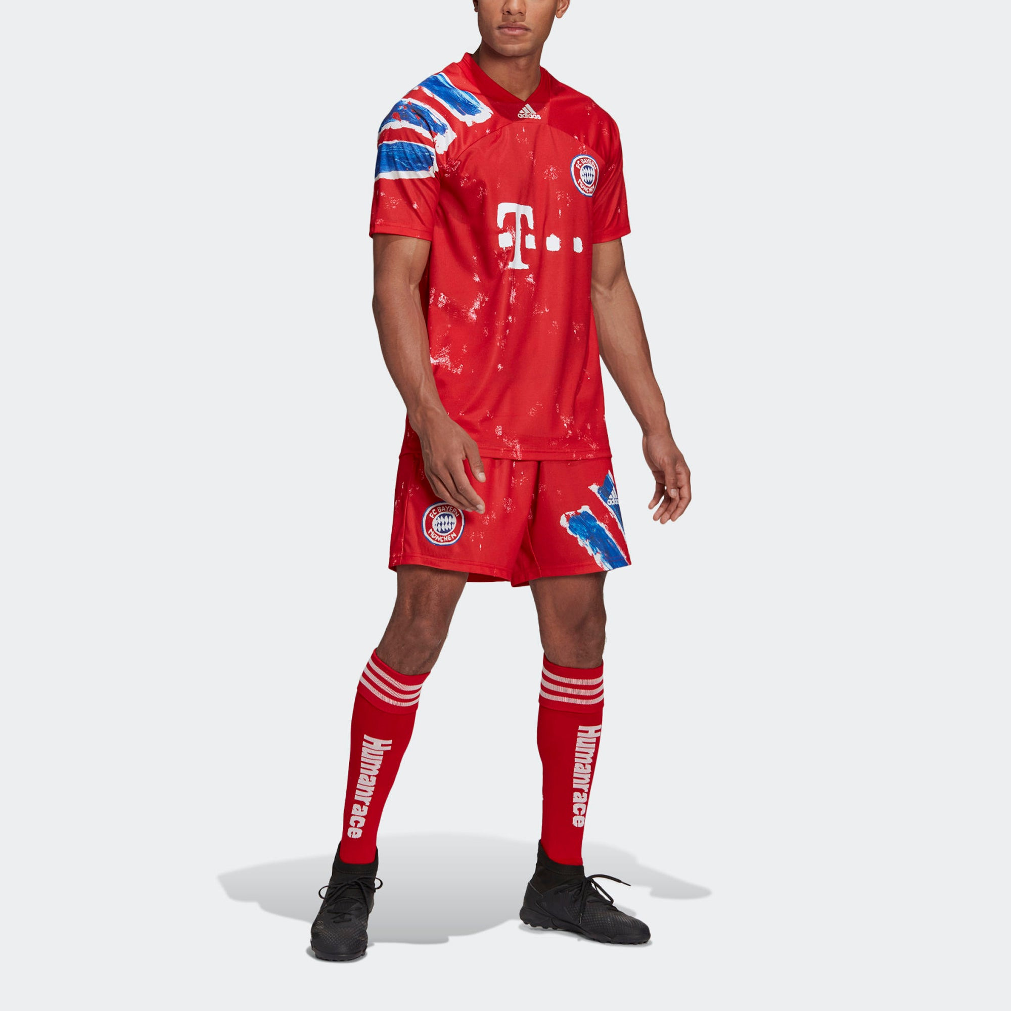 adidas x Human Race FC Bayern Munich Jersey 'Fcb True Red White' GJ9088 - 3