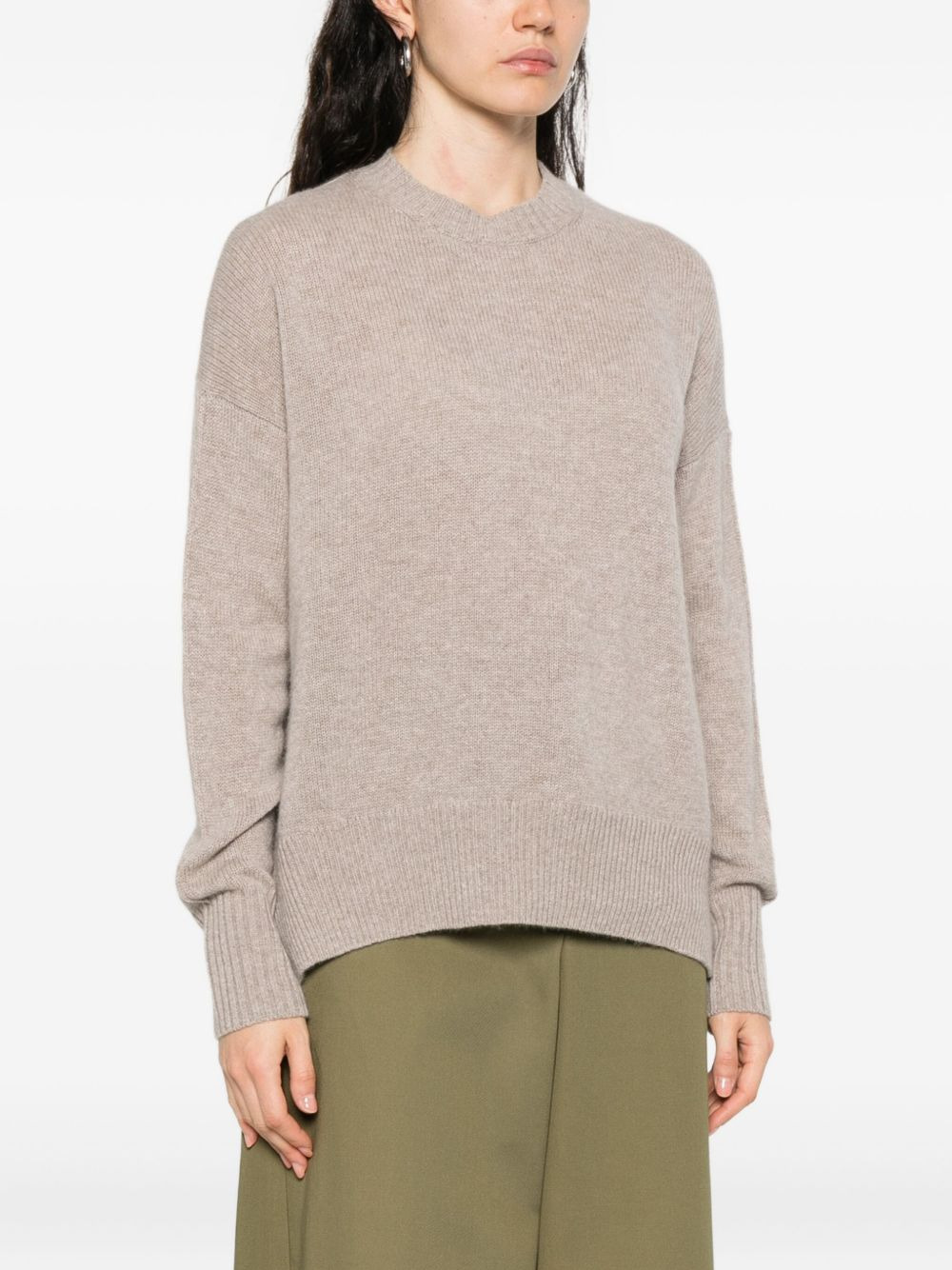 long-sleeve cashmere sweater - 3