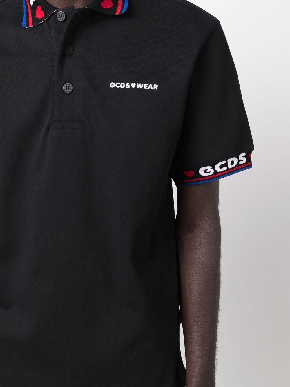 logo-trimmed polo shirt - 5