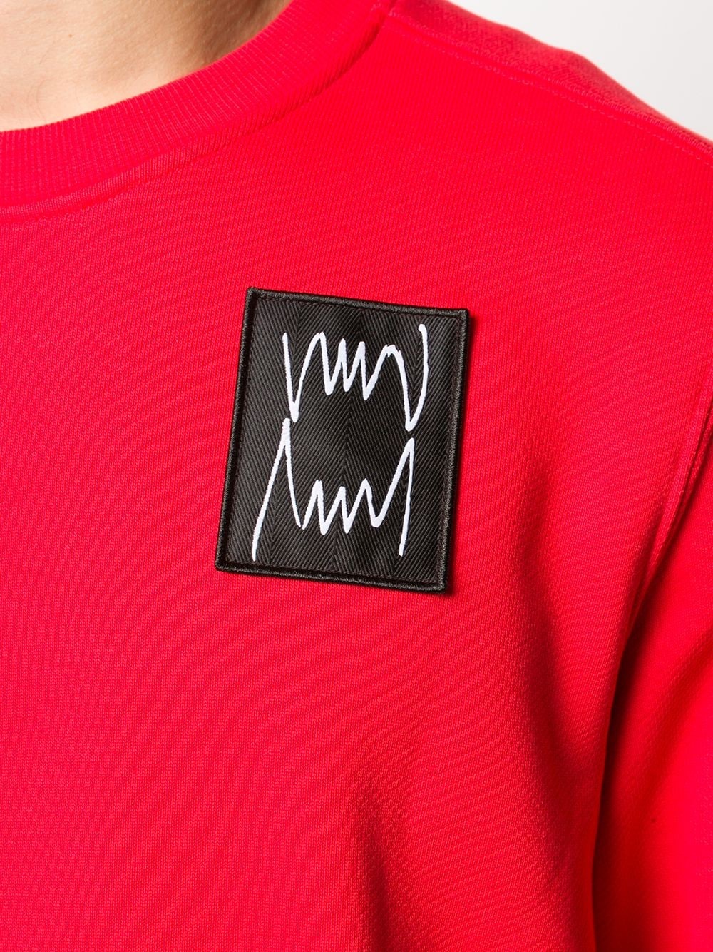 embroidered patch jumper - 5