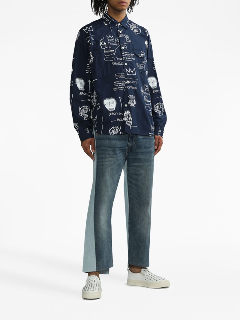 Junya Watanabe MAN graphic-print cotton shirt outlook