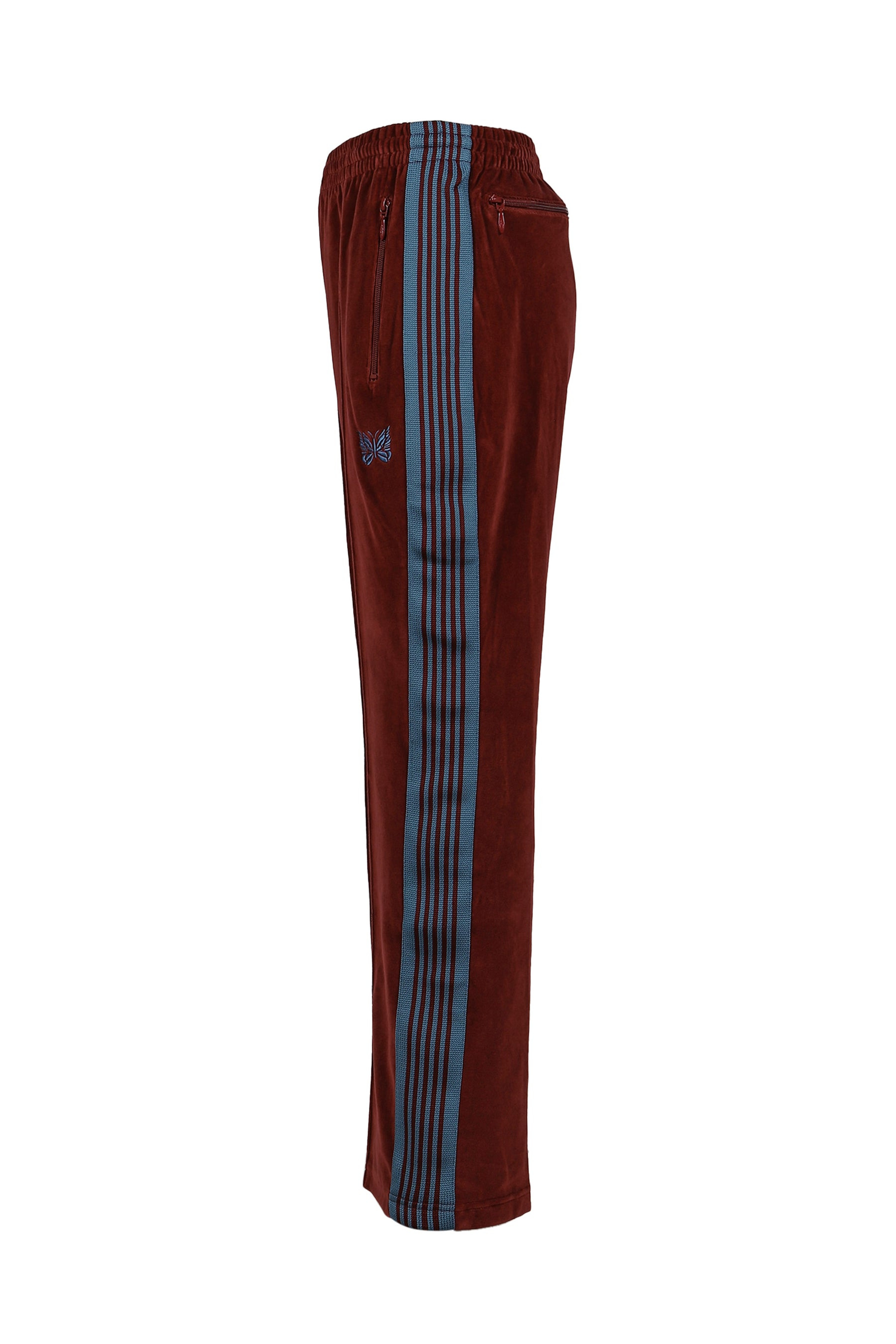BOOT-CUT TRACK PANT - C/PE VELOUR / BUR - 7