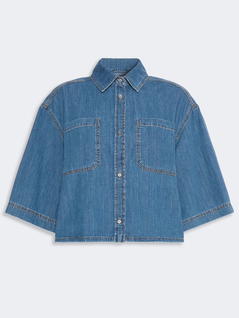 ZANNATA Boxy denim shirt - NAVY 1