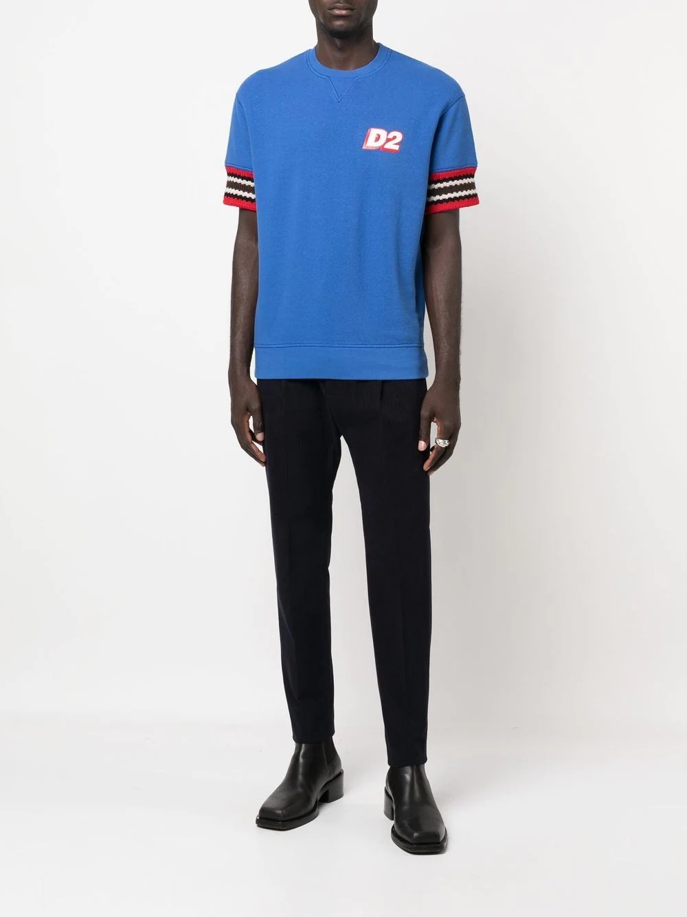pinstripe tapered trousers - 2