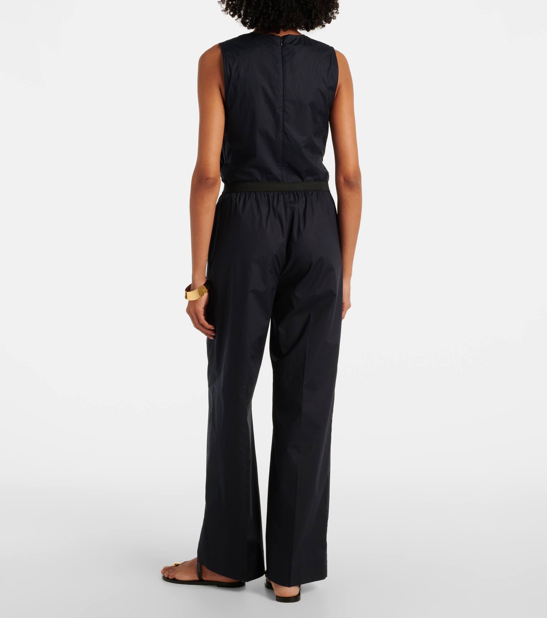 High-rise cotton straight pants - 3