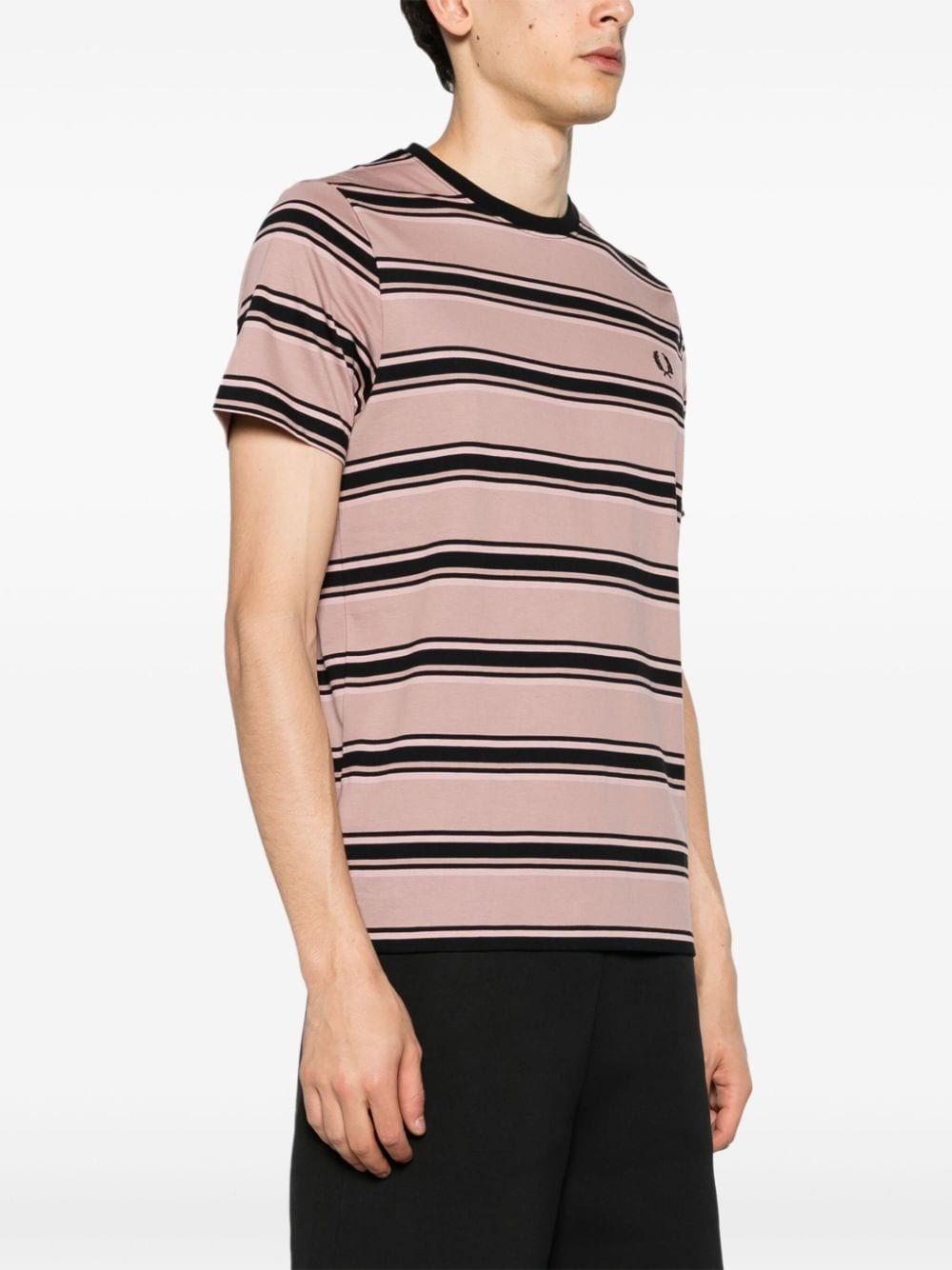 striped cotton T-shirt - 3