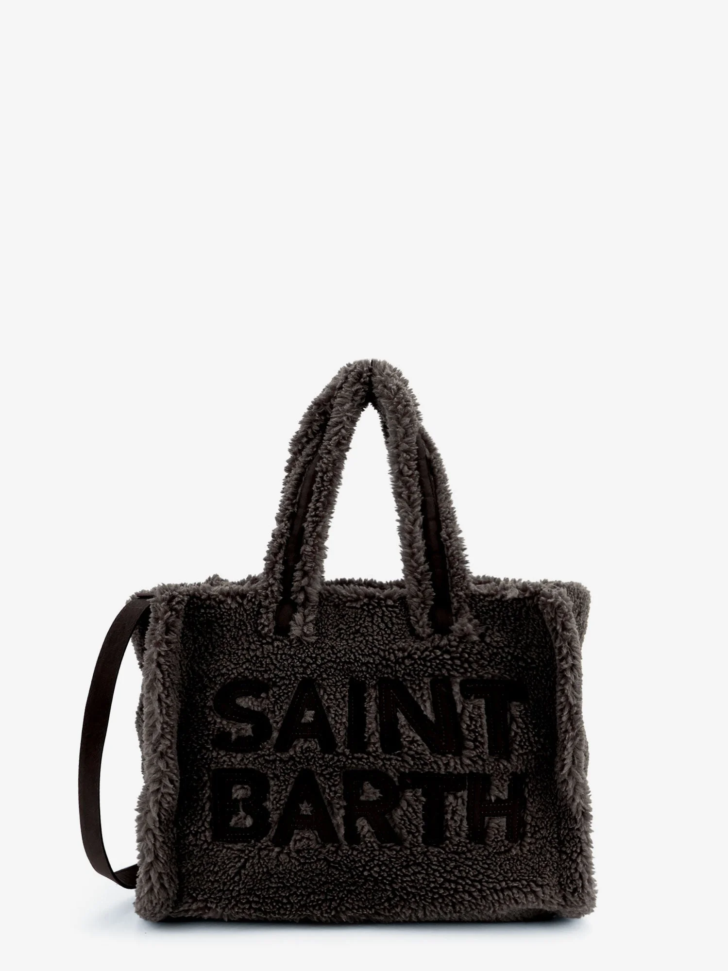 Mc2 Saint Barth Colette Teddy Crossbody Bag With Logo On The Front - 1