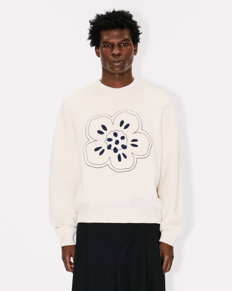 'Boke Flower' embroidered jumper in wool 3