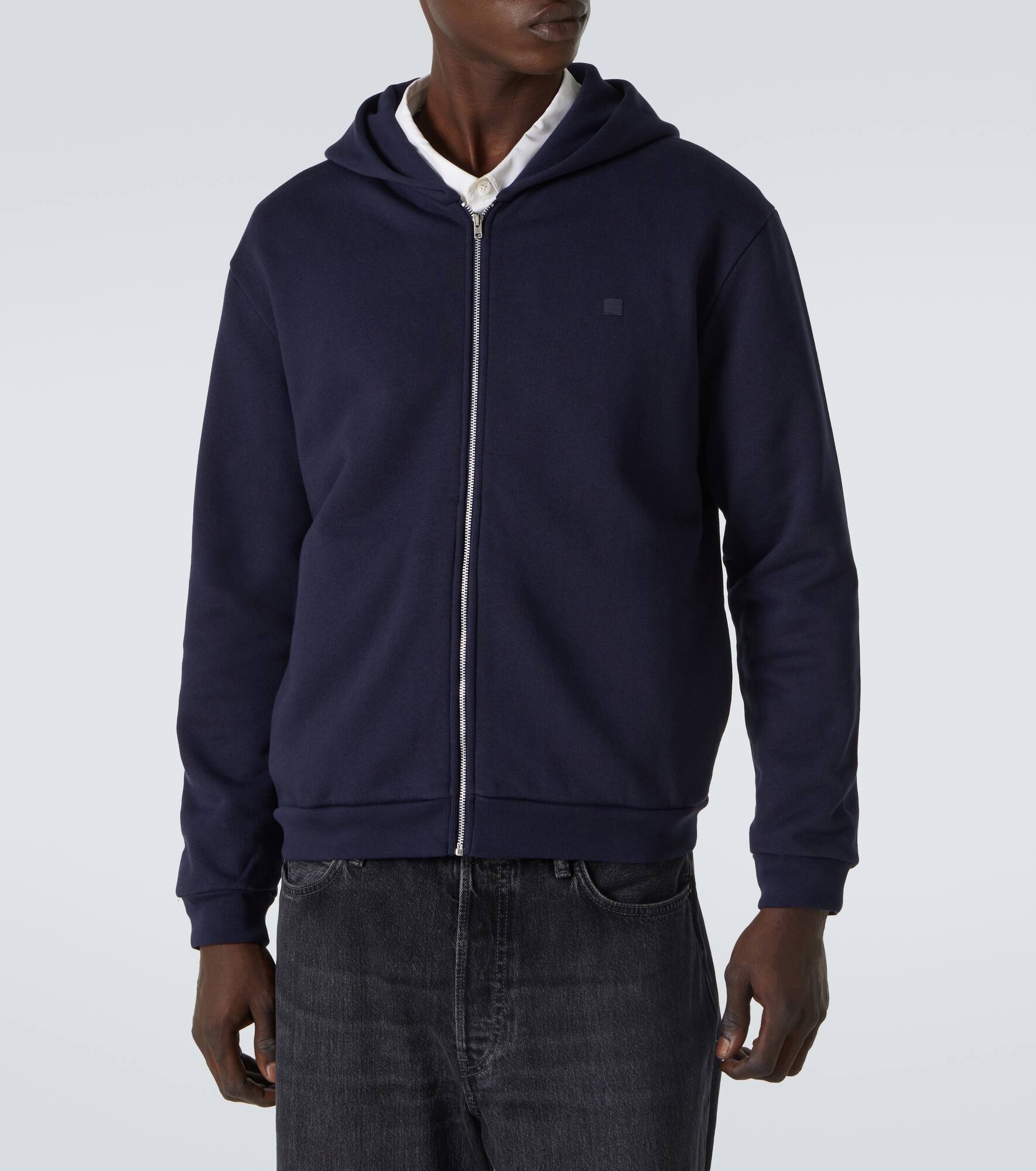 Face cotton jersey hoodie - 3