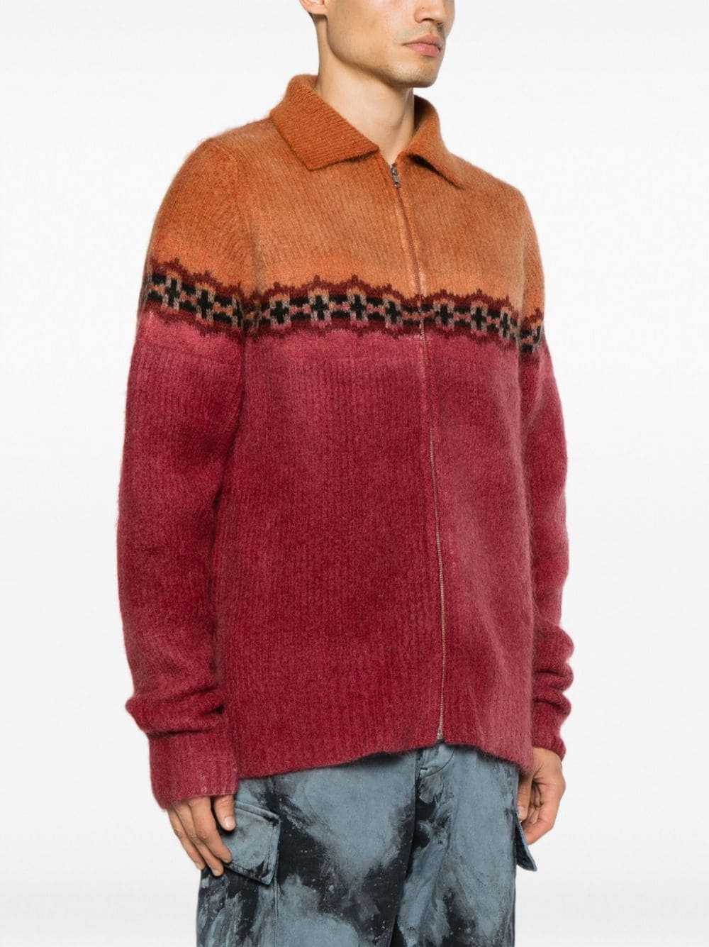Vima intarsia-knit hoodie - 3