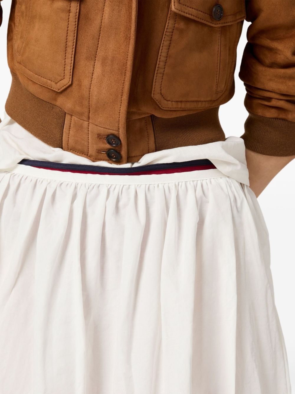 Slubbed Bandana poplin skirt - 5