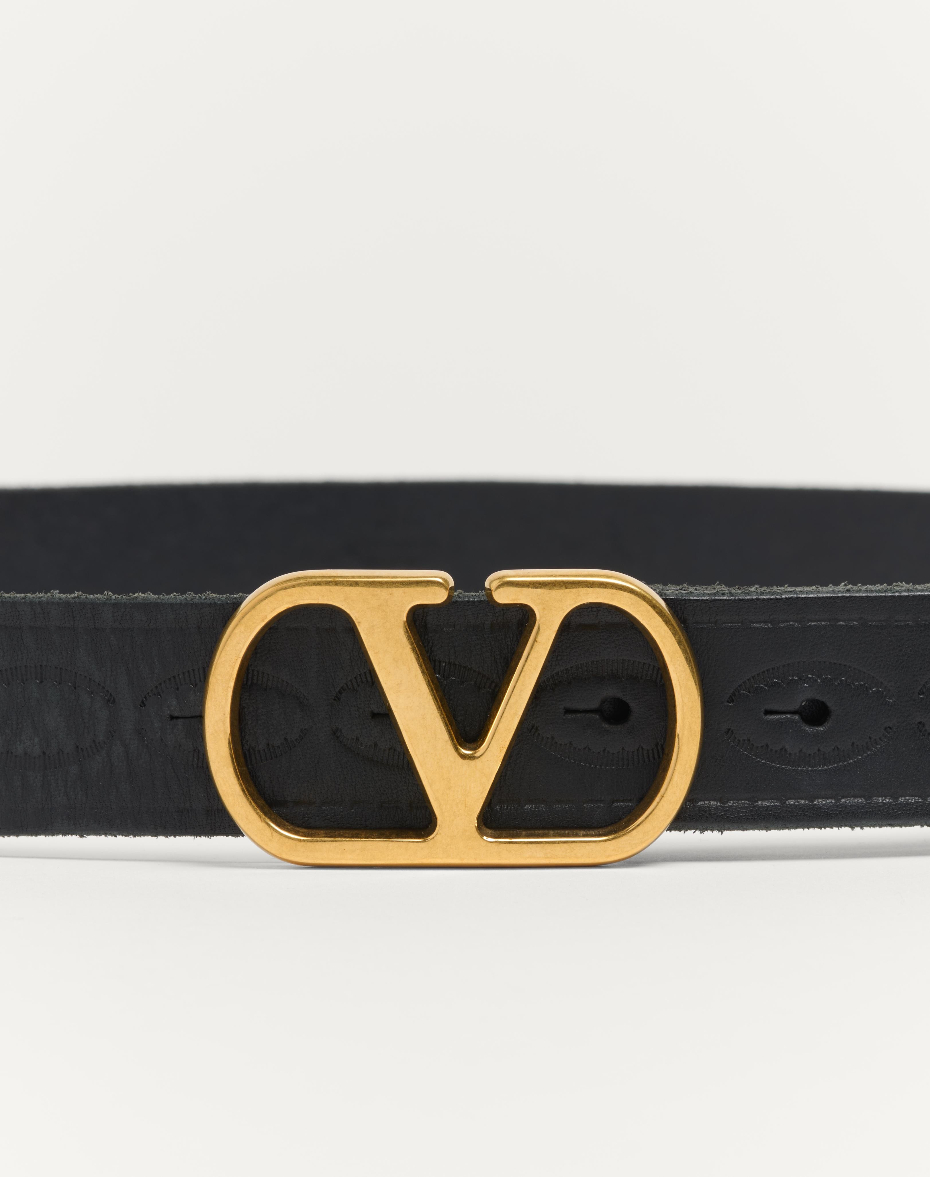 VLOGO SIGNATURE CALFSKIN BELT 30 MM - 4