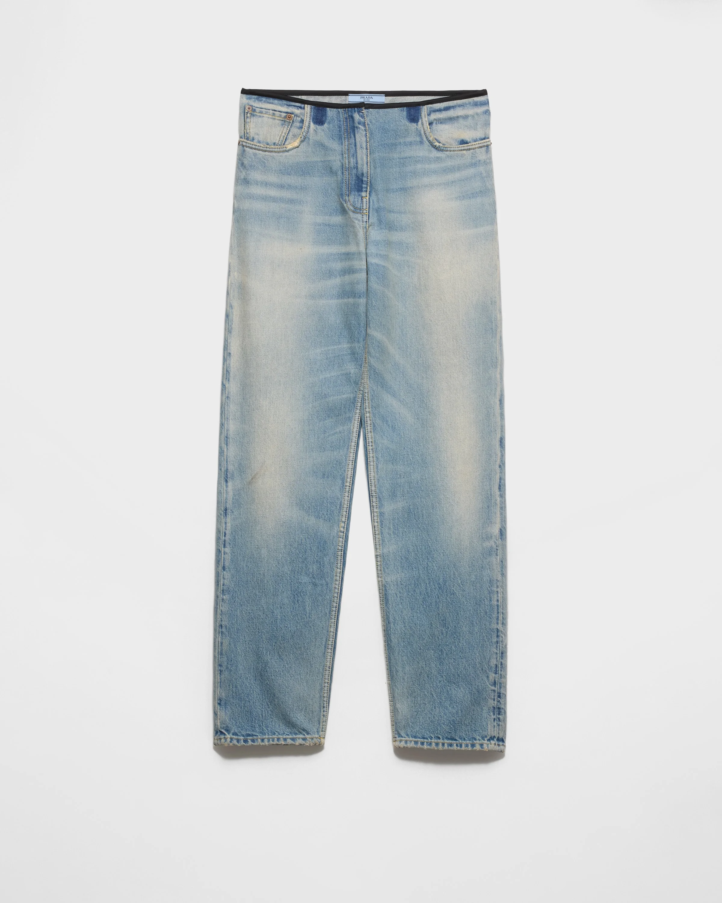 Washed denim jeans - 1