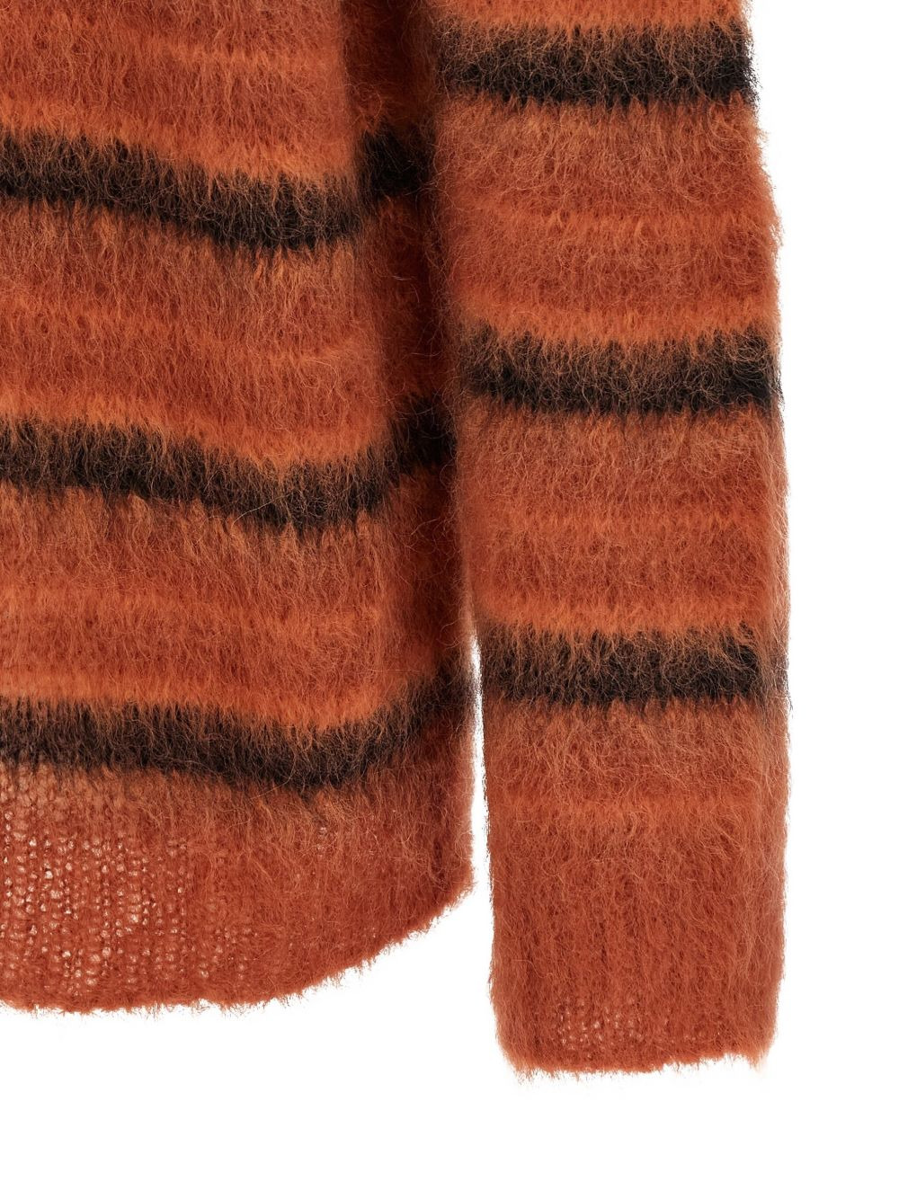 brushed striped cardigan - 3