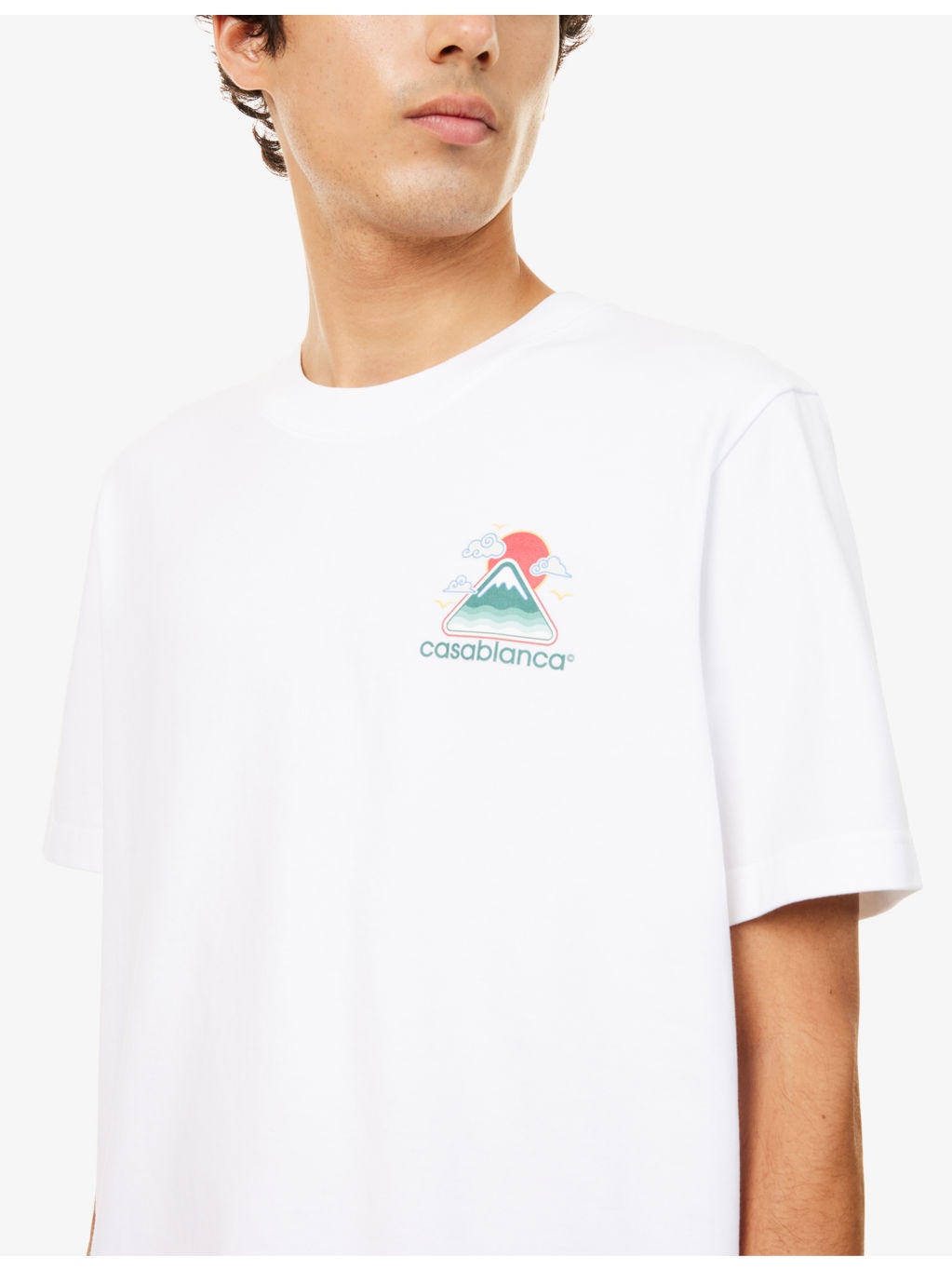Montagne Ondulee Brand-Print Cotton-Jersey T-Shirt - 5