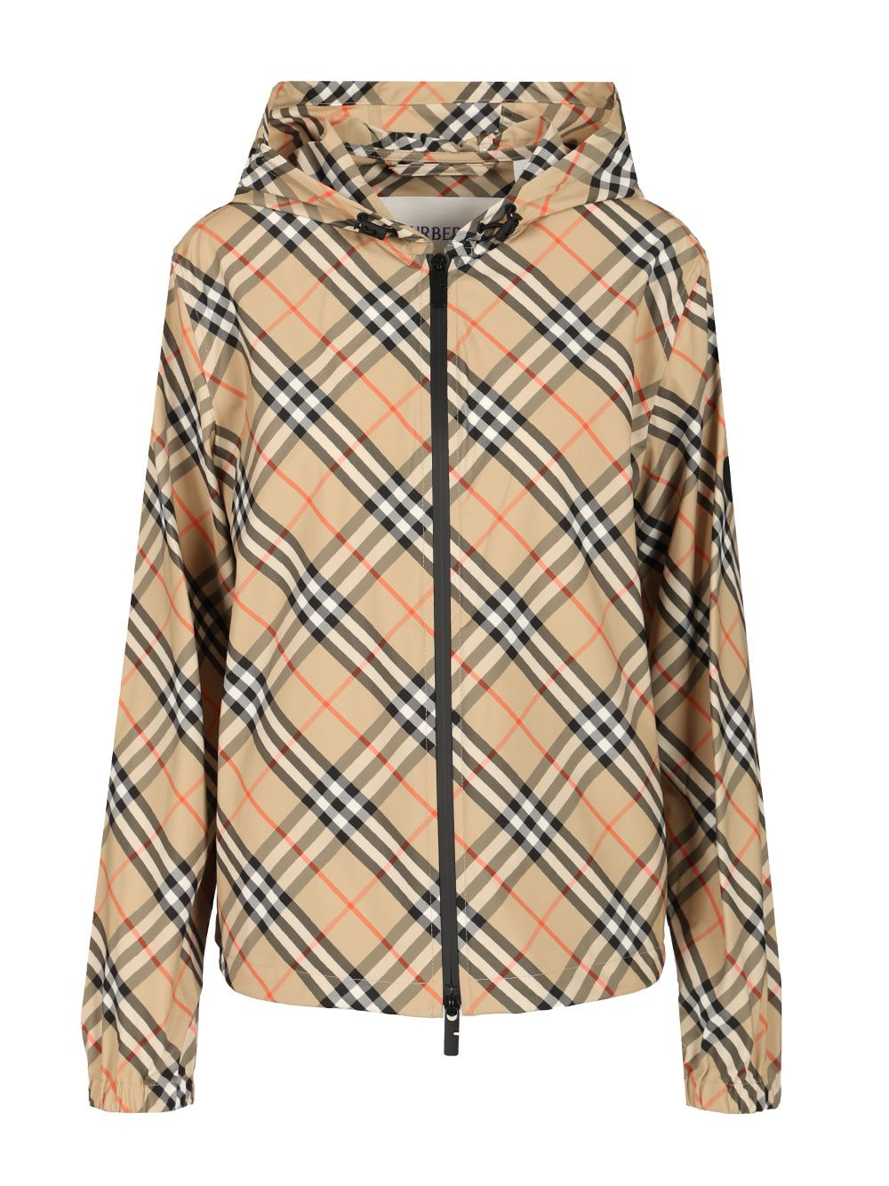 Jacket In Burberry Check Jackets Beige - 1