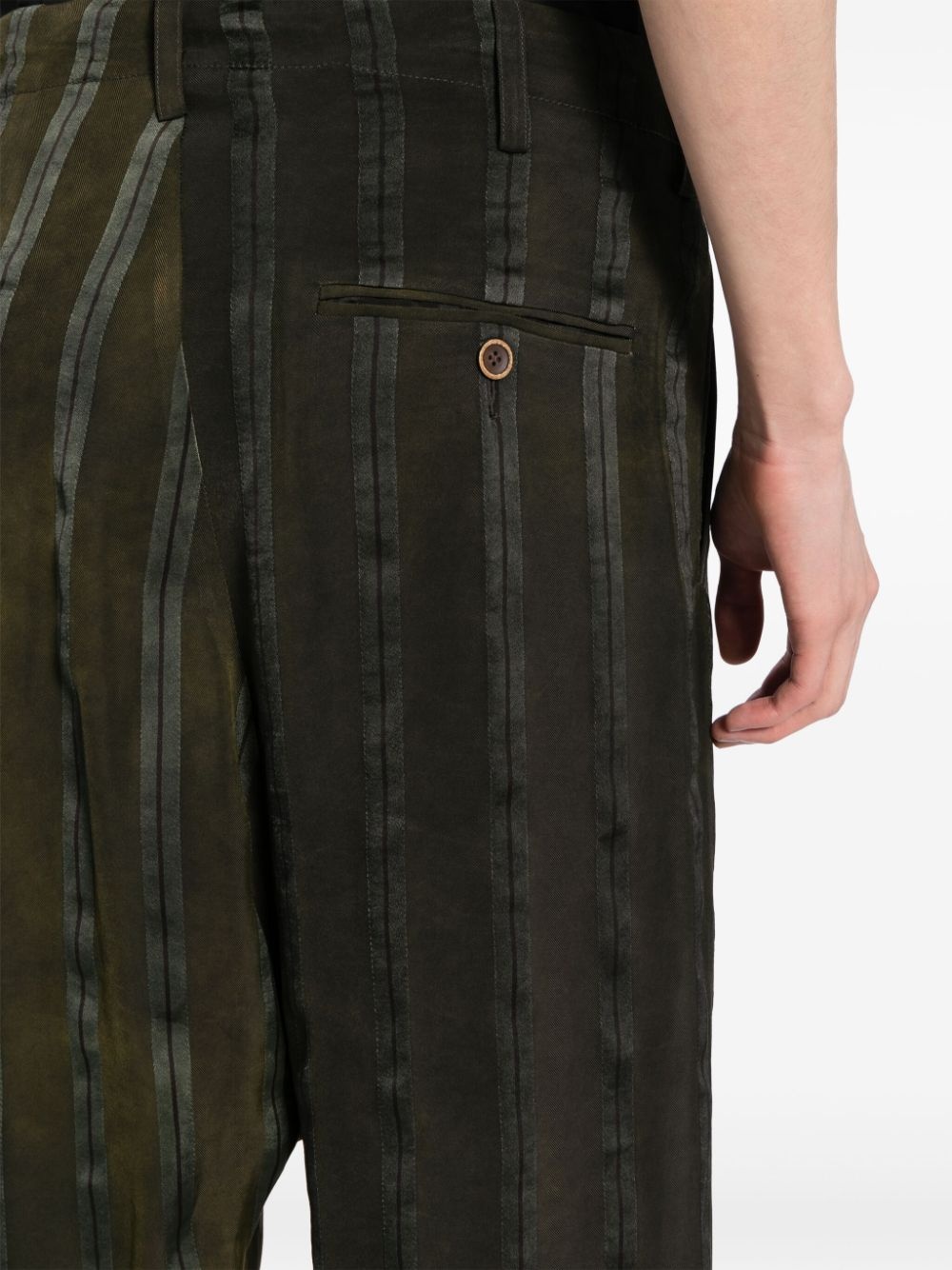 drop-crotch tapered trousers - 5