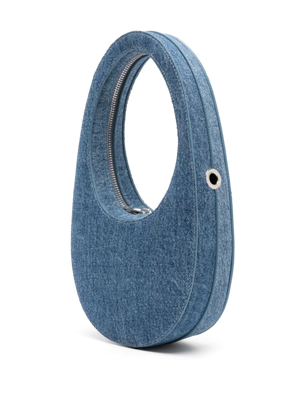 Swipe denim shoulder bag - 3