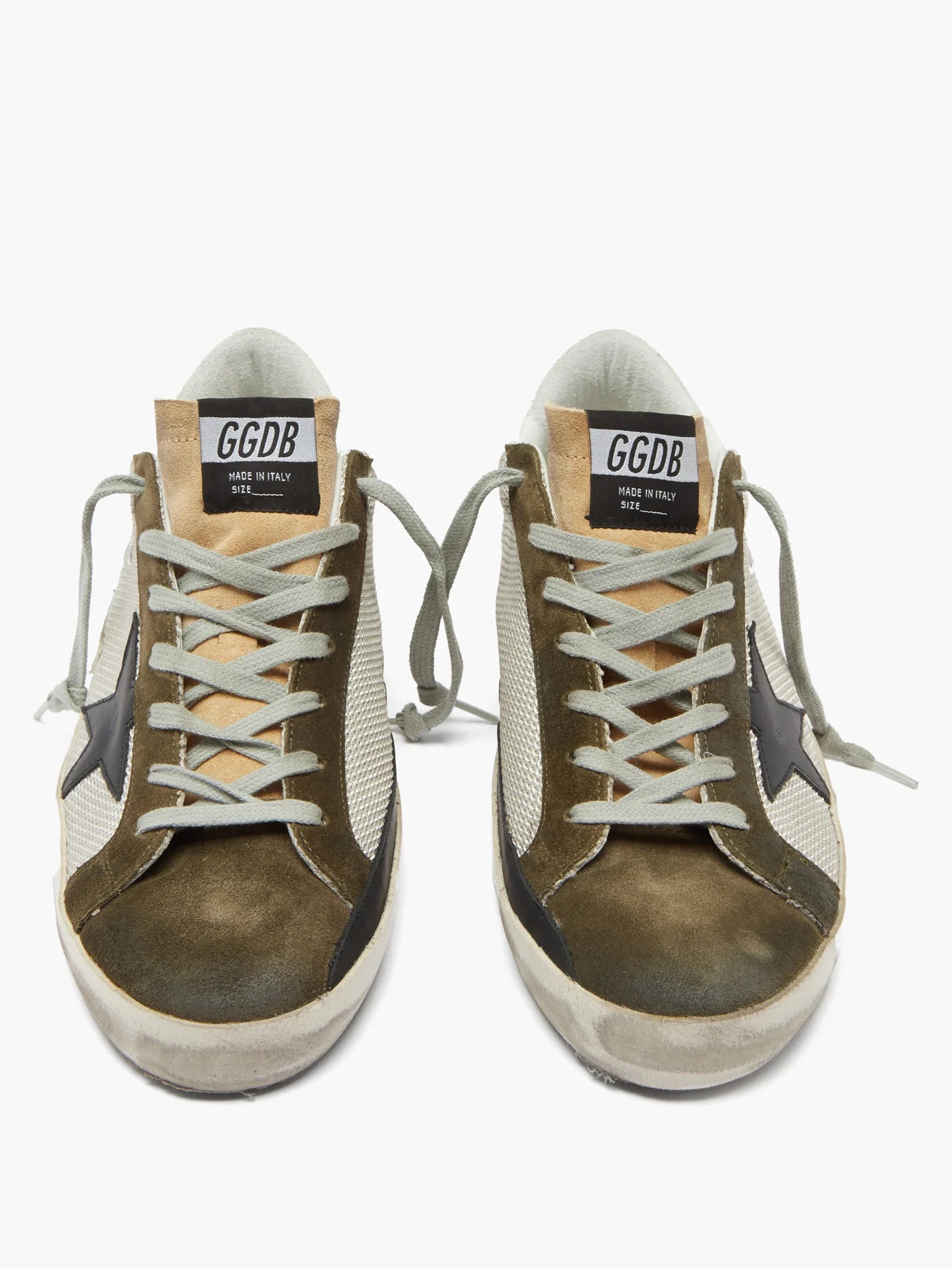 Superstar suede-trimmed canvas trainers - 5