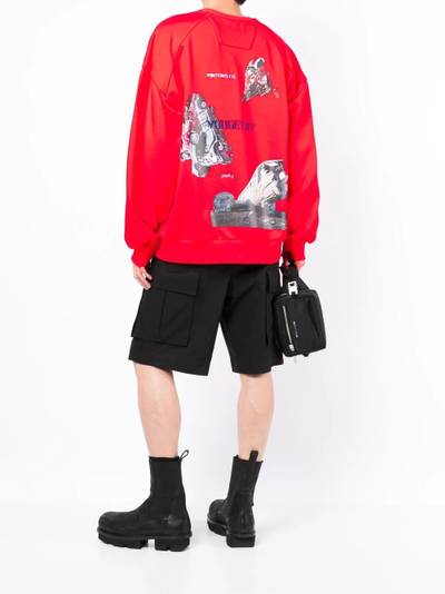 JUUN.J rear logo-print detail sweatshirt outlook