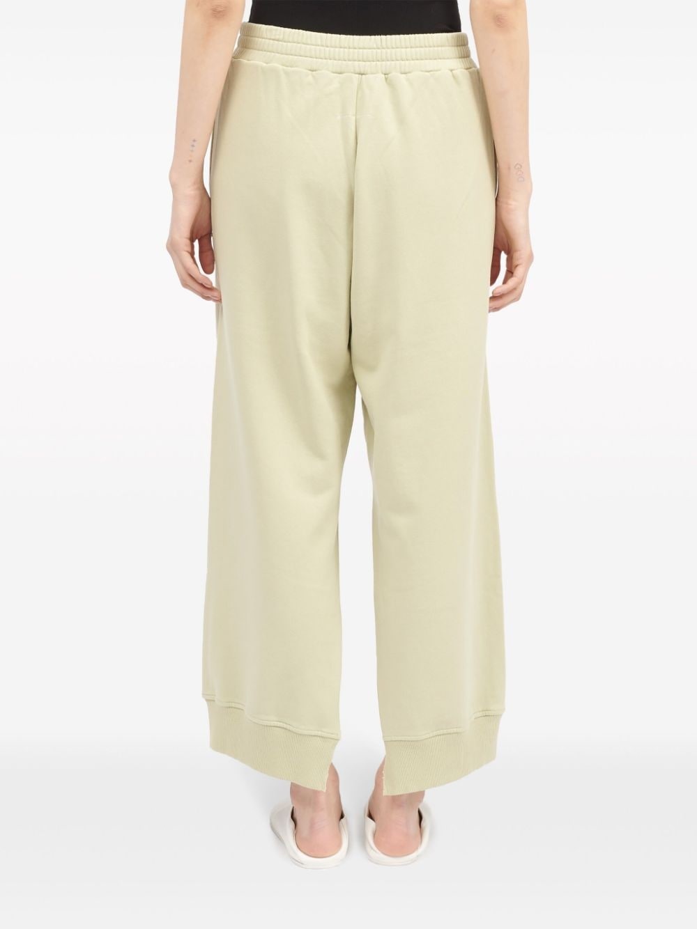 logo-tag cotton track pants - 4