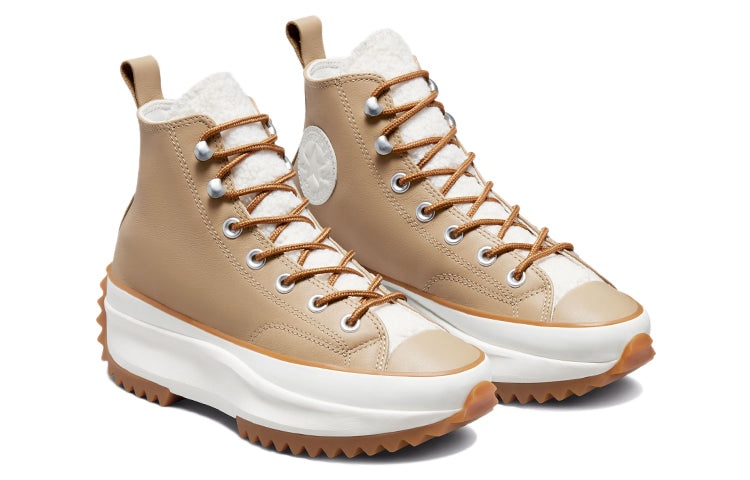 (WMNS) Converse Run Star Hike High 'Sherpa - Nomad Khaki' 573111C - 4