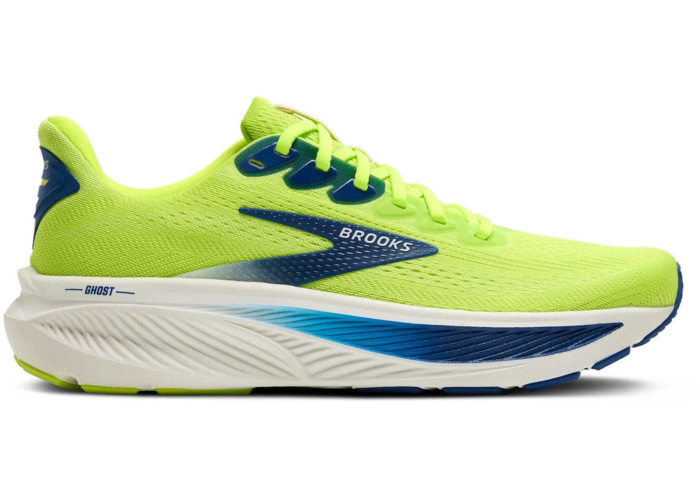 Brooks Ghost 17 Acid Lime Navy White - 1
