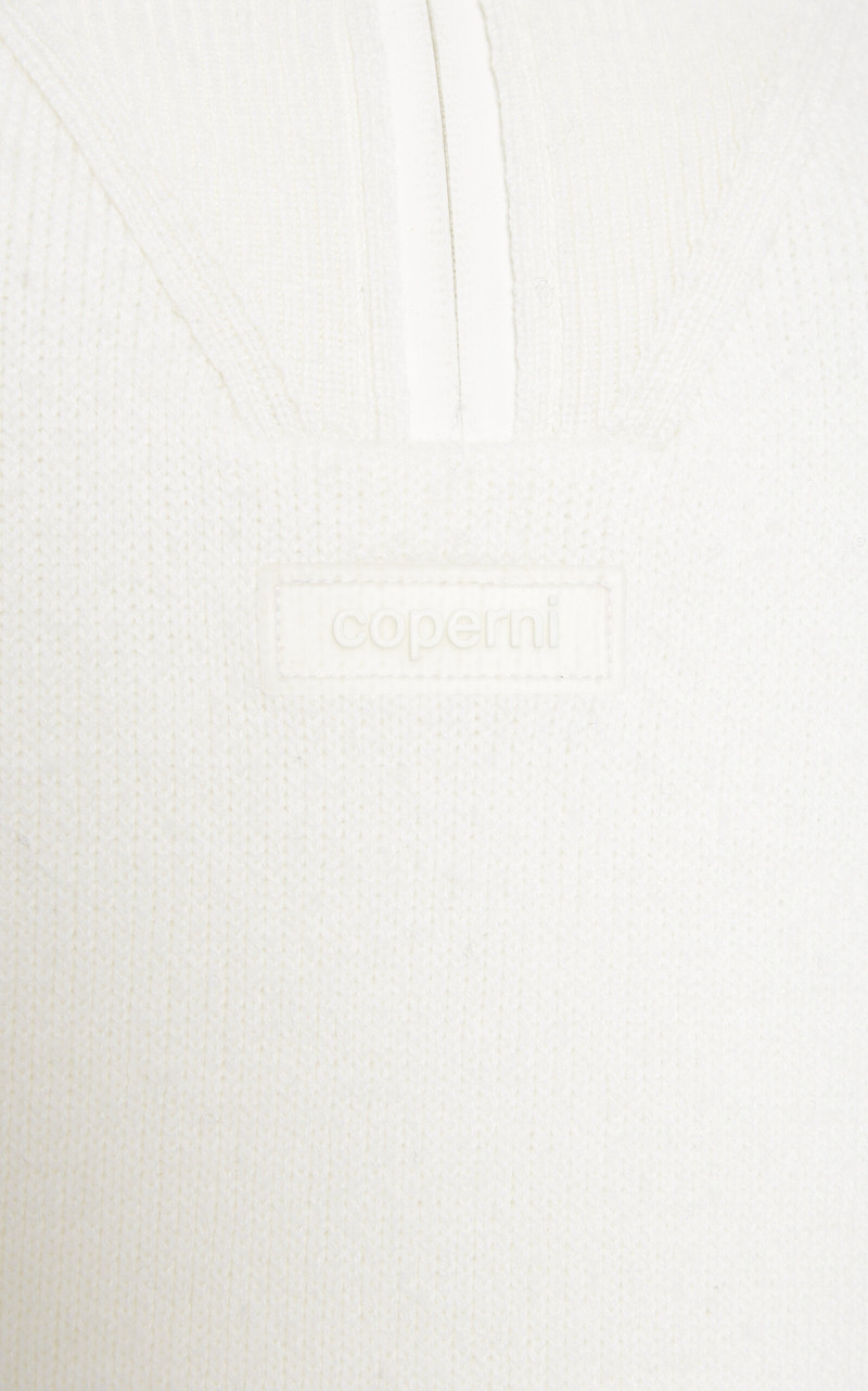 Half-Zip Boxy Sweater white 7