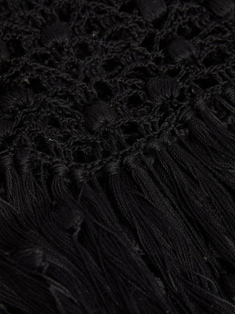 MARIA McMANUS crochet-knit fringed tank top outlook