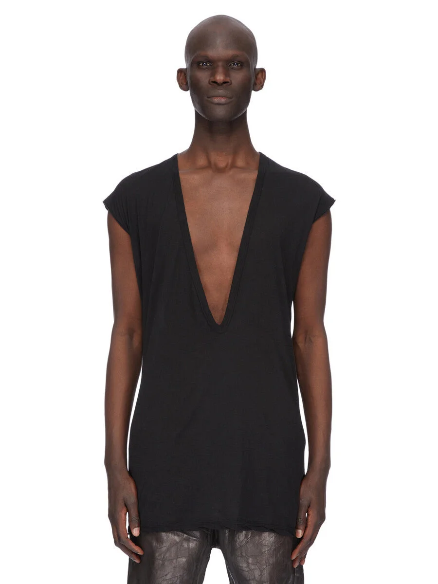 deep-v-neck sleeveless top - 1