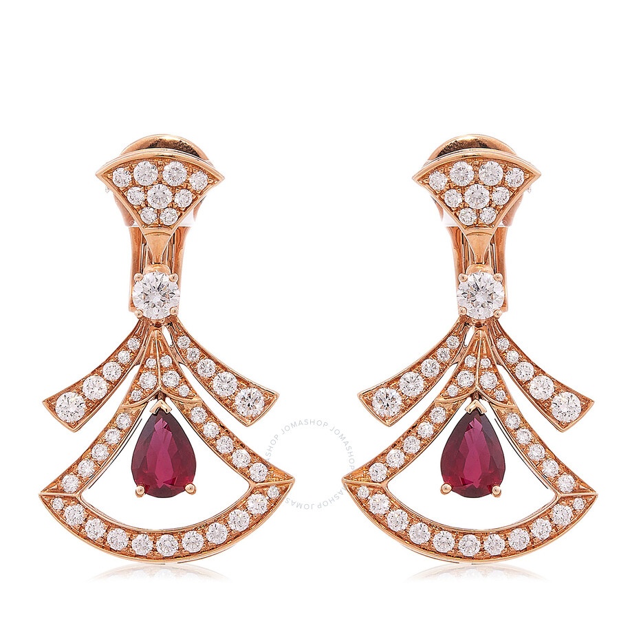 Bvlgari Divas' Dream 18 kt Rose Gold Openwork Earrings - 1