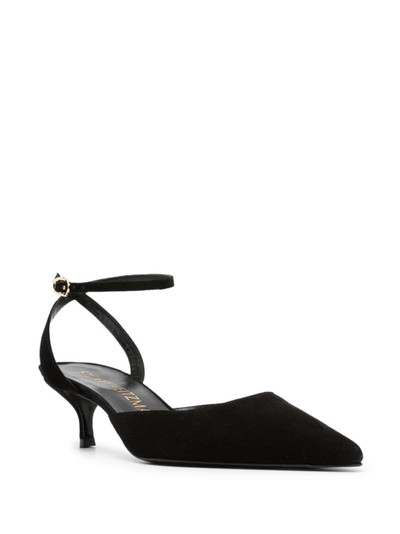 Stuart Weitzman Barelythere 50mm suede pumps outlook